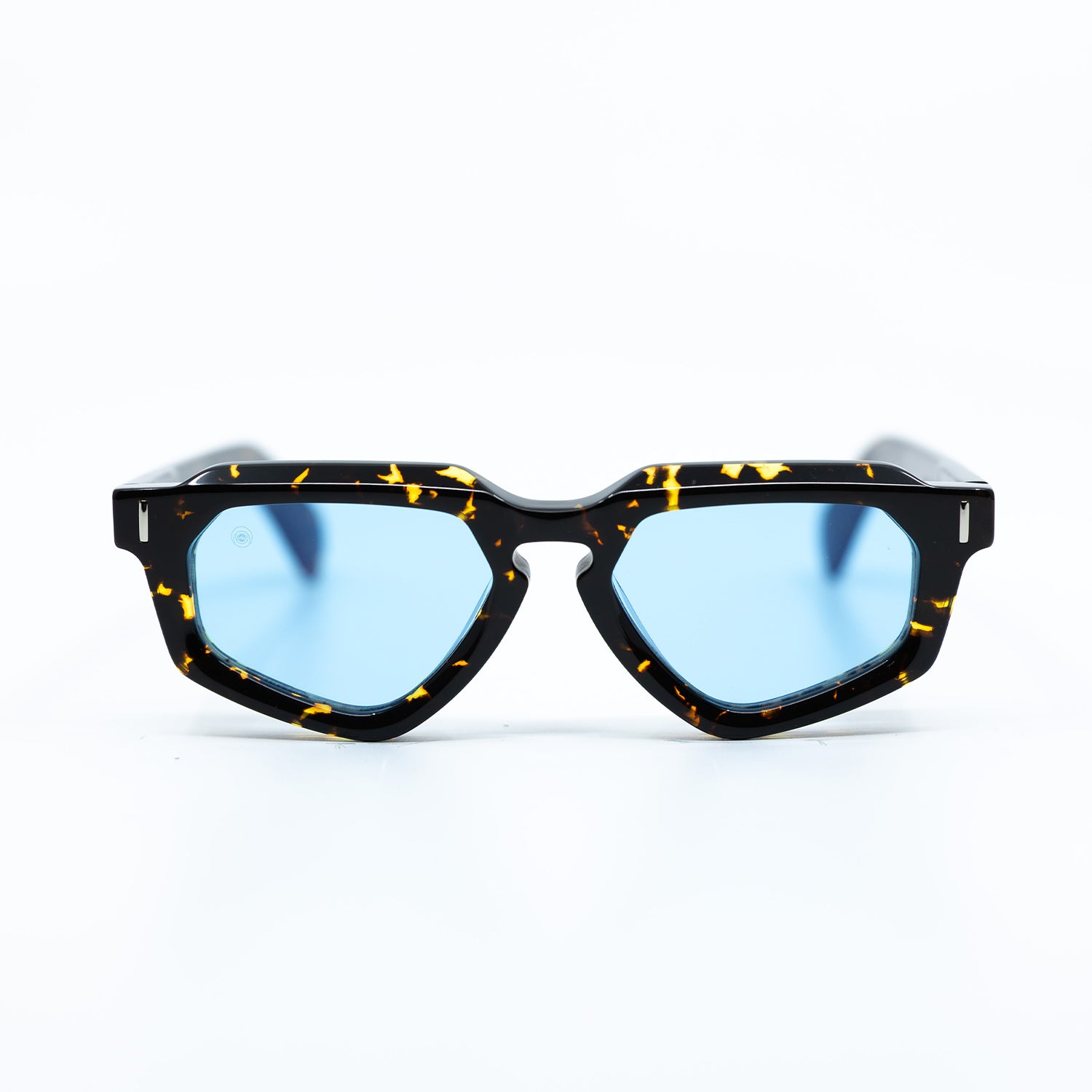 Avitio Sunglasses with Tortoise Frame & Light Blue Lens