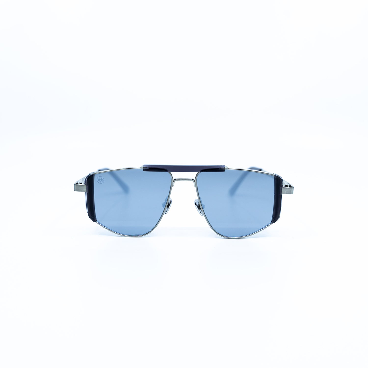 Five-O Sunglasses with Silver Frame & Silver Lens