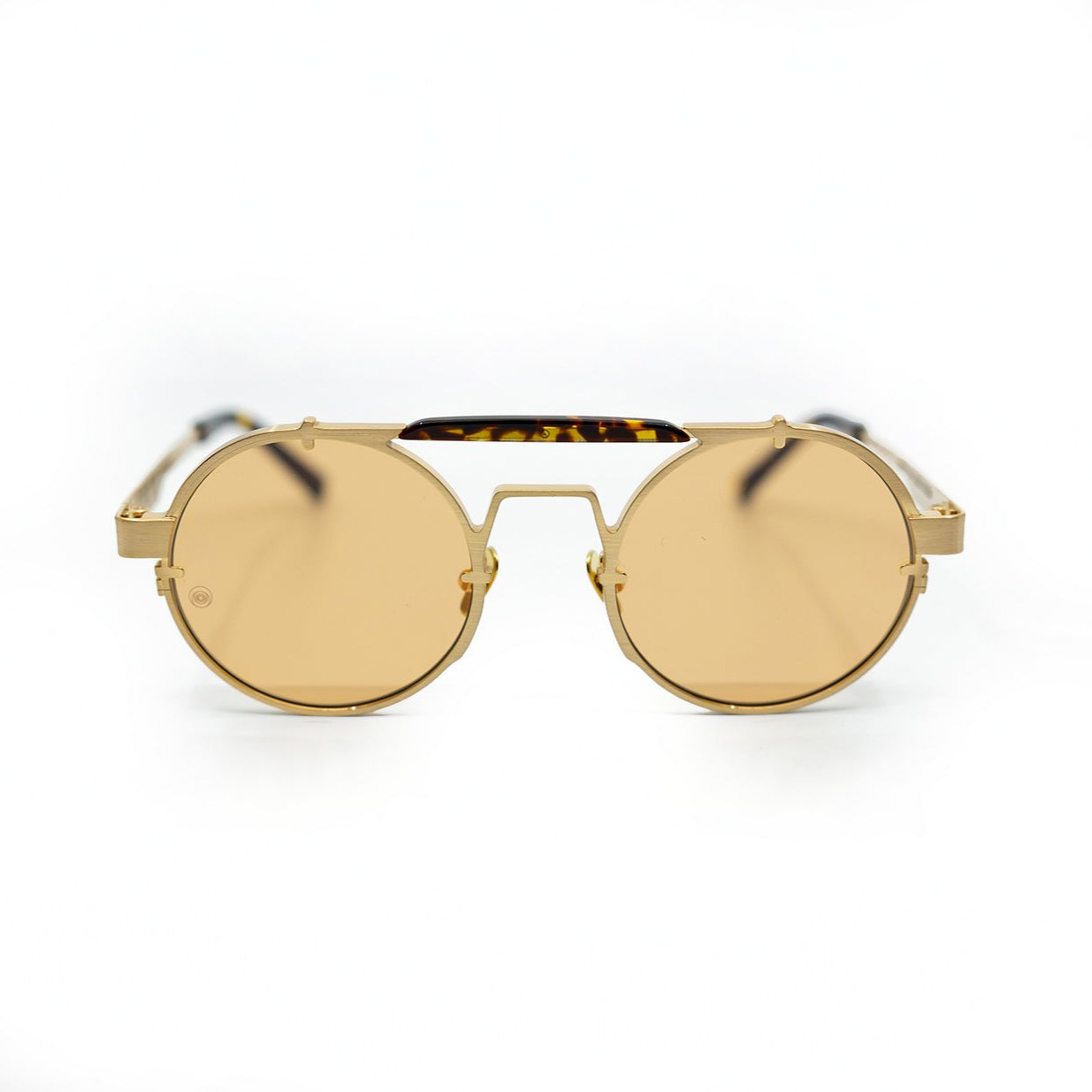 Lennon Sunglasses with Havana Frame & Orange Lens