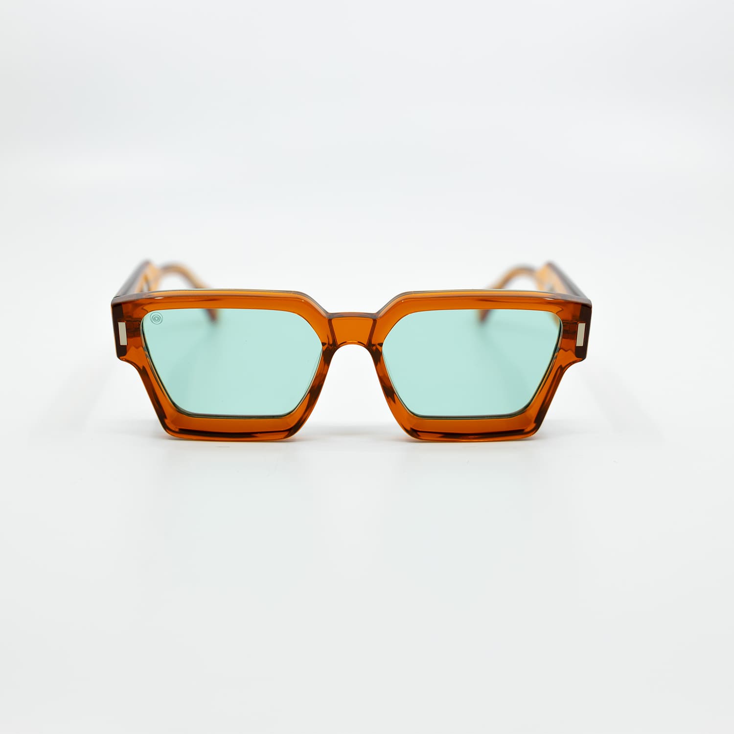 008 Sunglasses with Amber Frame & Aqua Lens