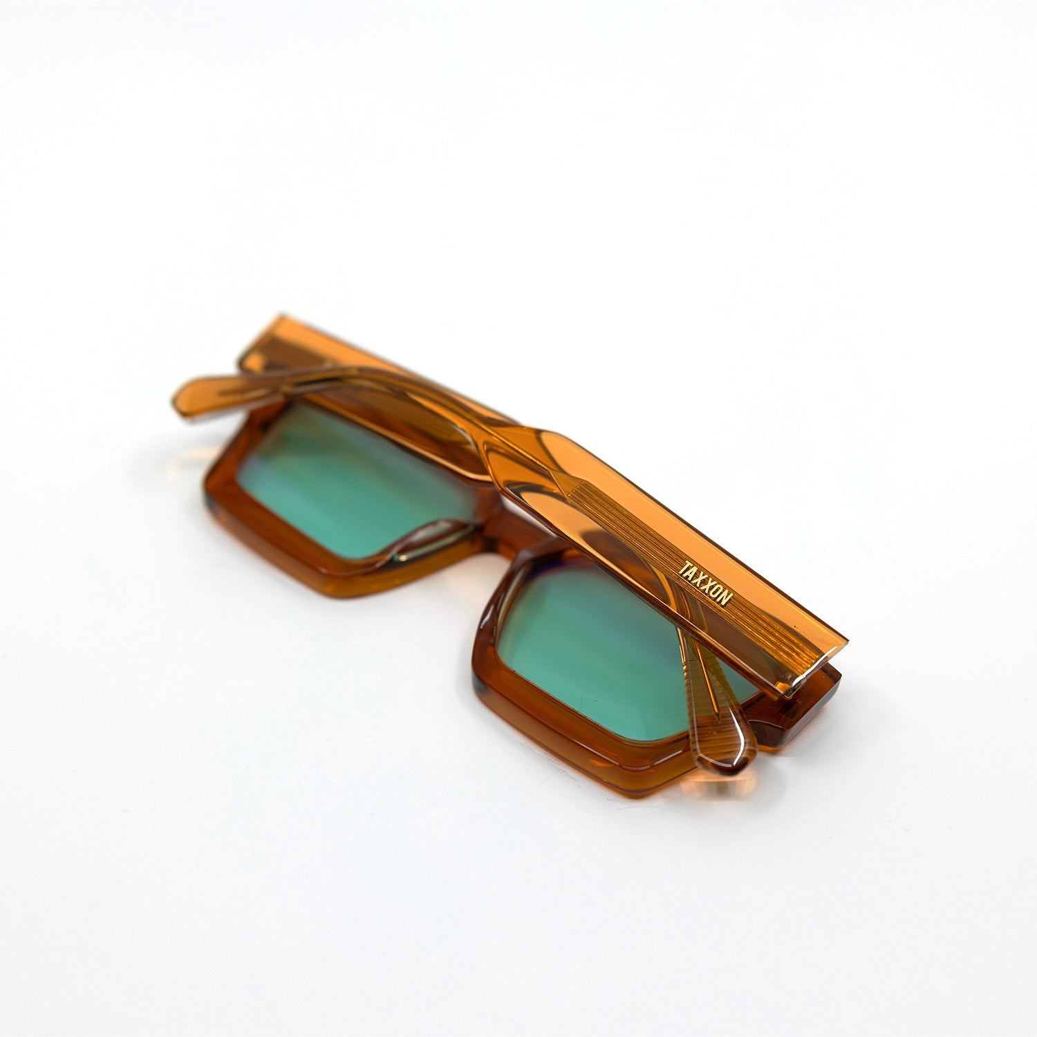 008 Sunglasses with Amber Frame & Aqua Lens
