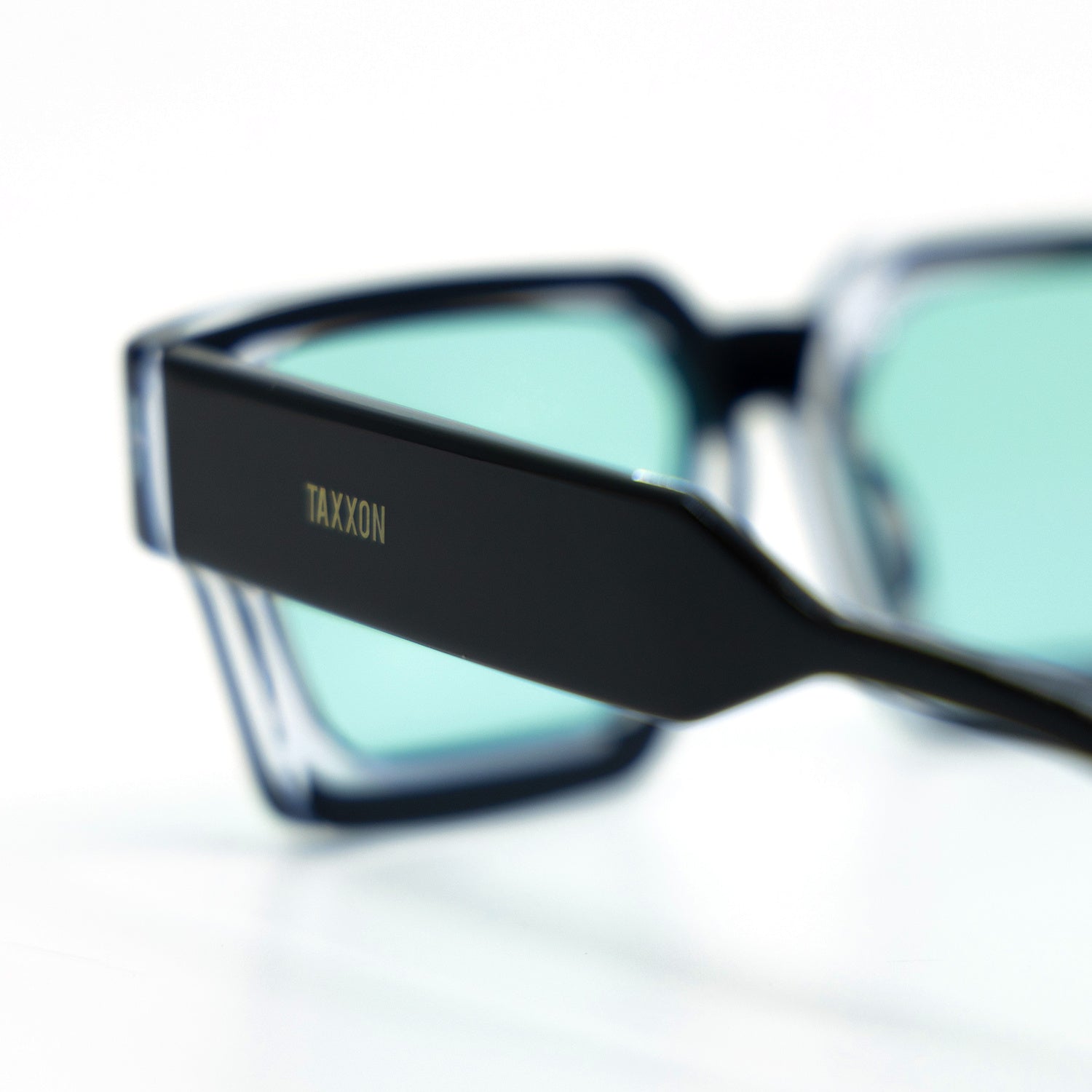 008 Sunglasses with Black Frame & Aqua Lens