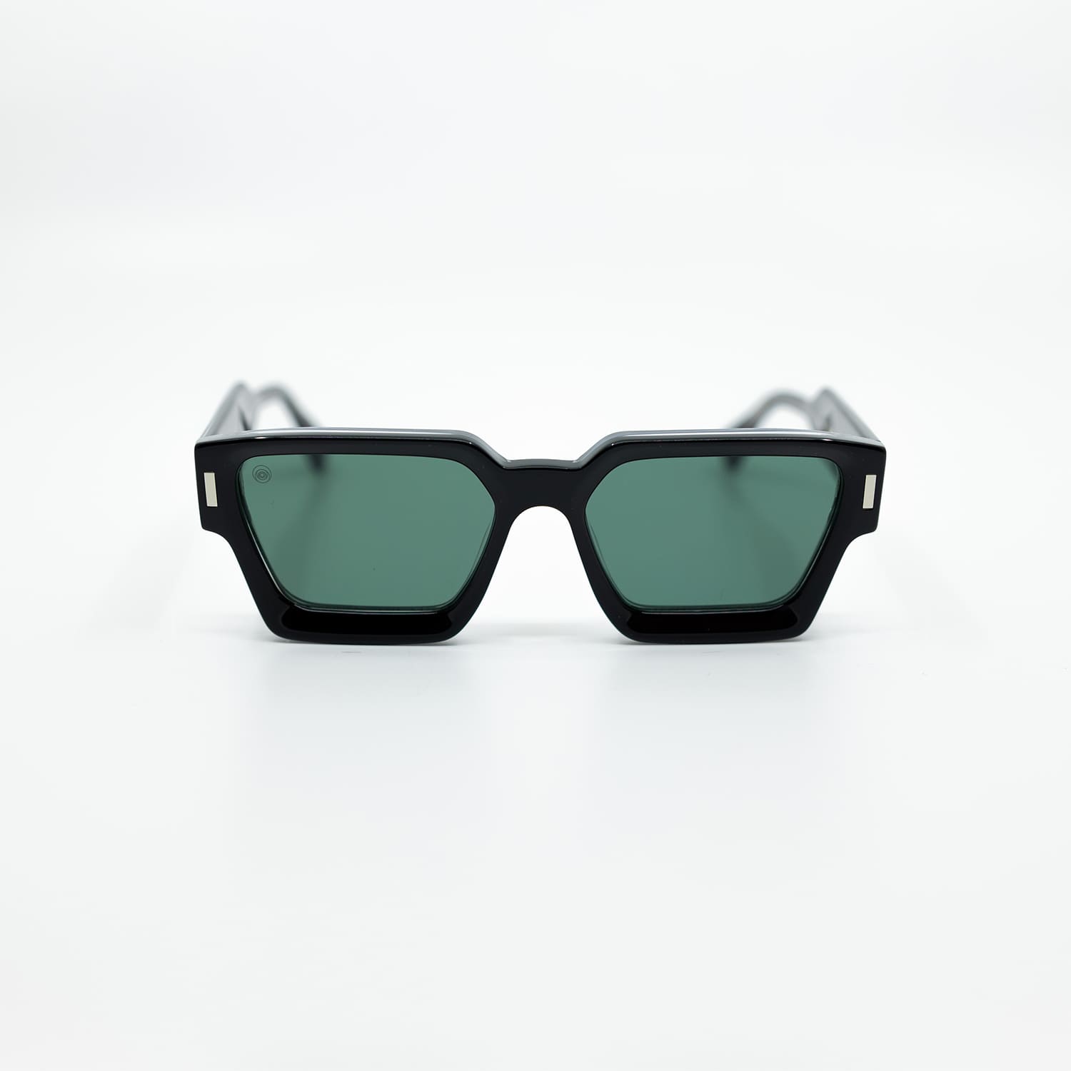 008 Sunglasses with Black Frame & Green Lens