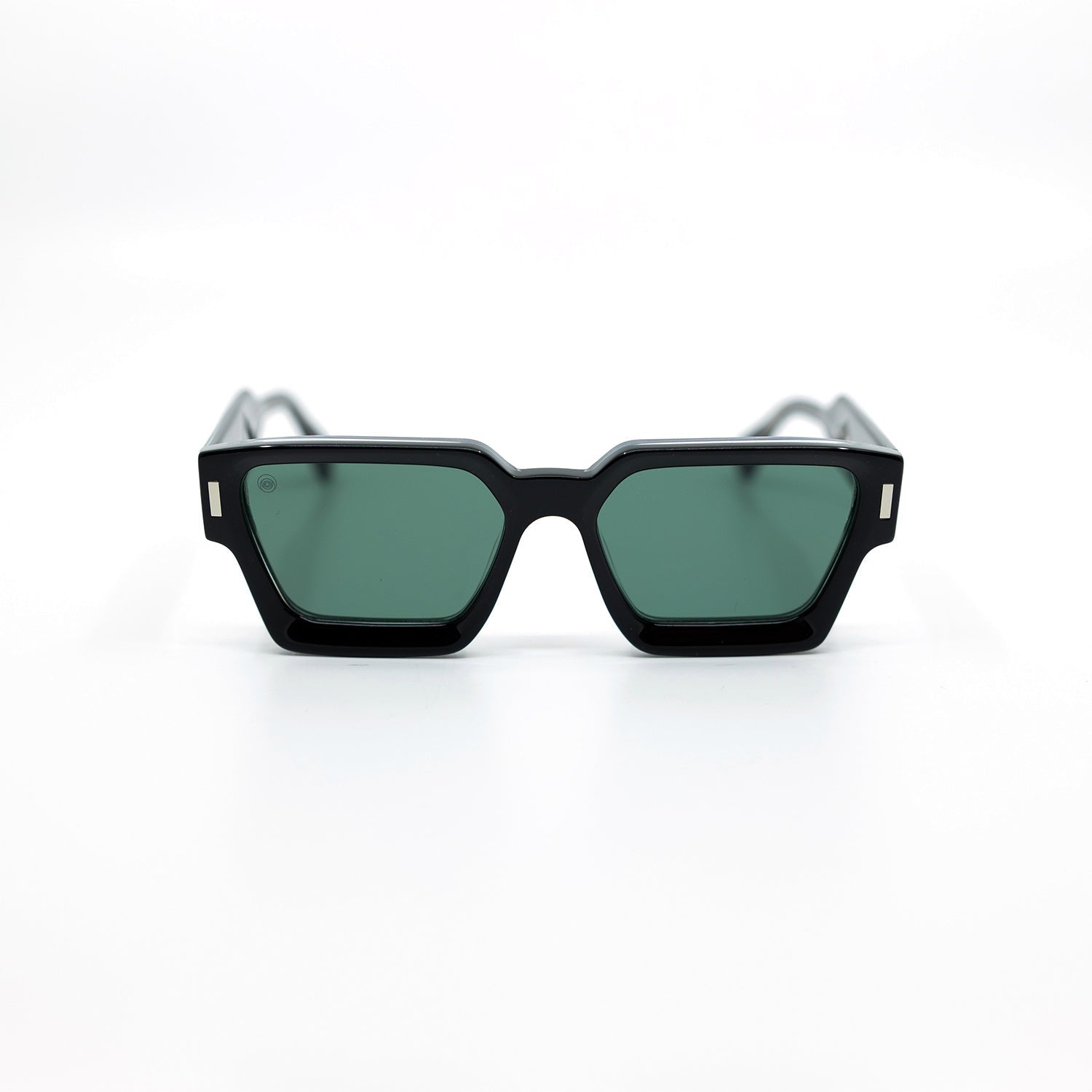 008 Sunglasses with Black Frame & Green Lens
