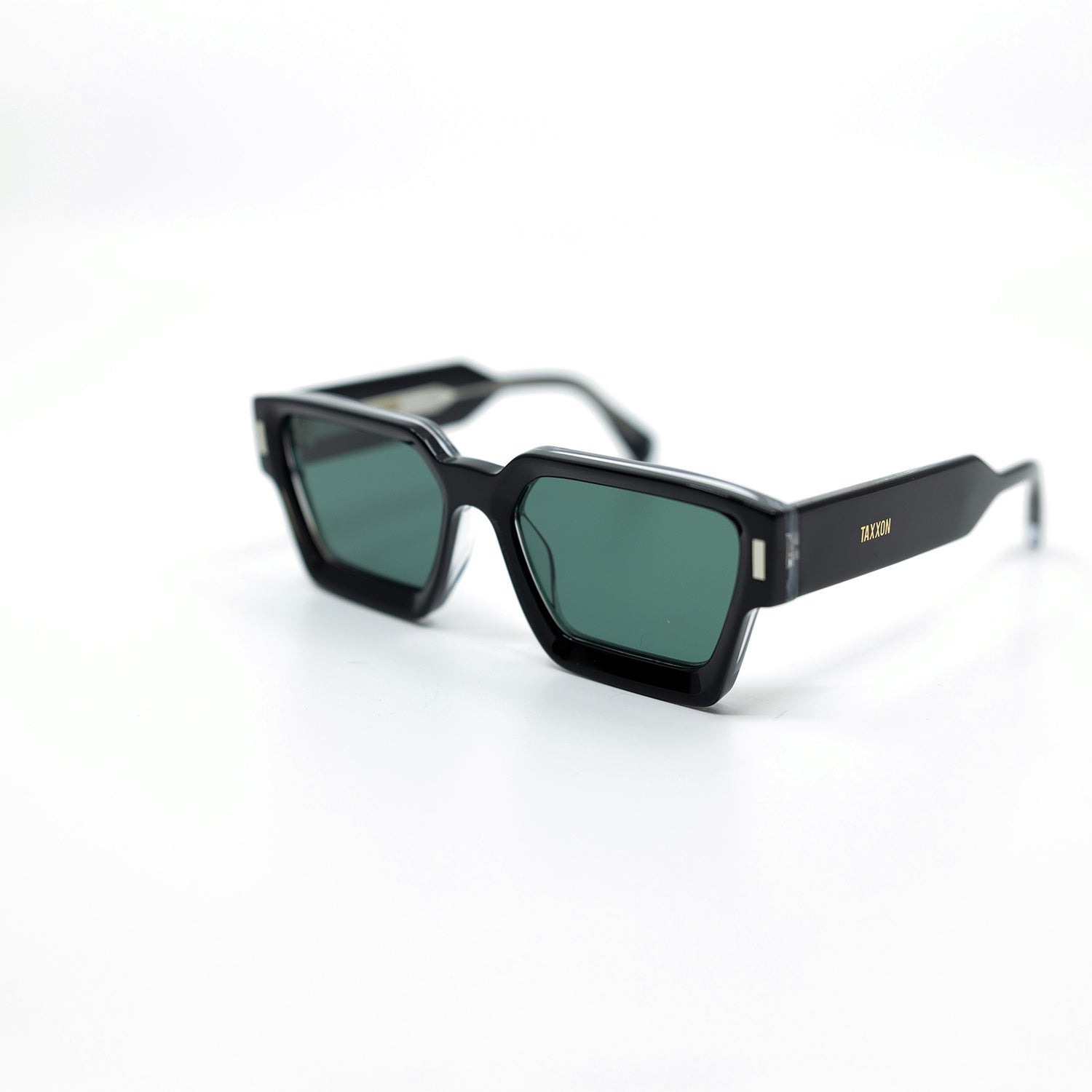 008 Sunglasses with Black Frame & Green Lens