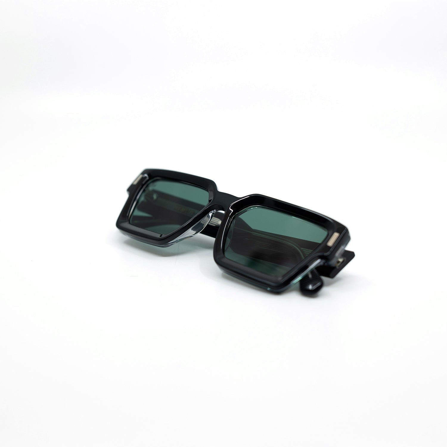 008 Sunglasses with Black Frame & Green Lens