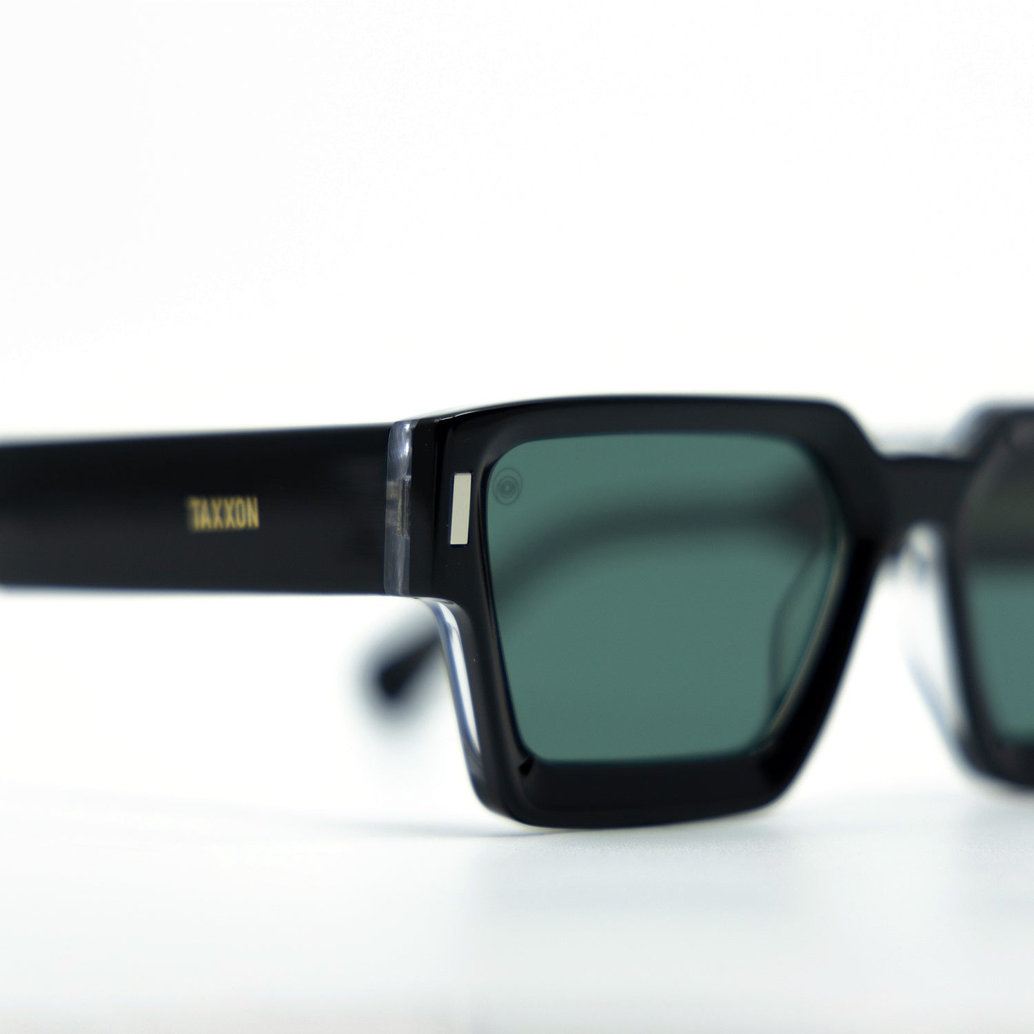 008 Sunglasses with Black Frame & Green Lens