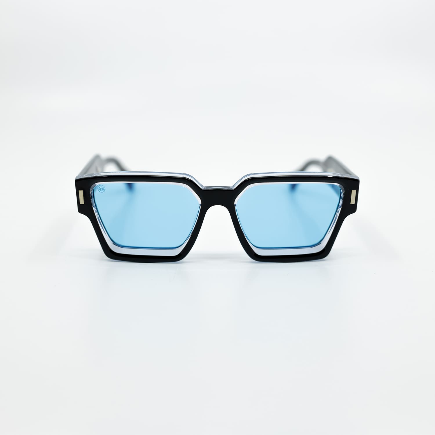 008 Sunglasses with Black Frame & Light Blue Lens