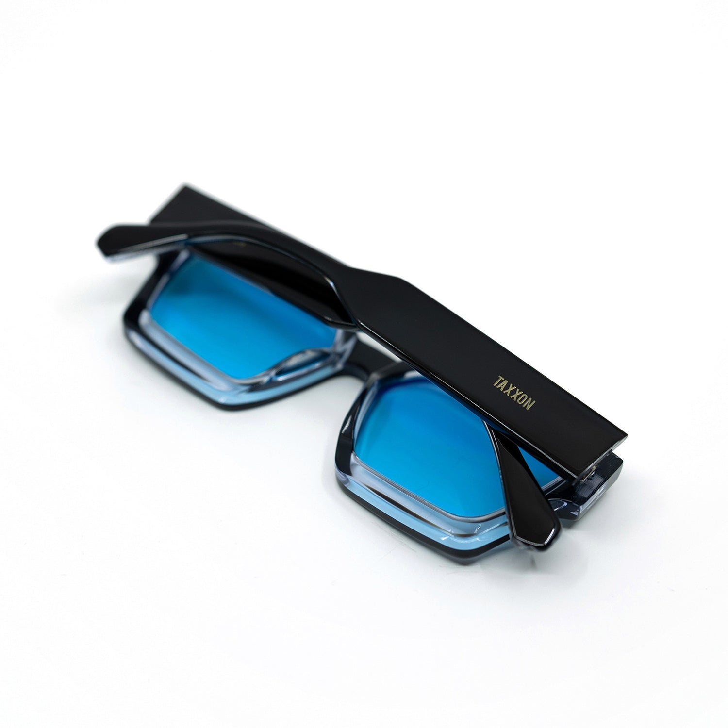 008 Sunglasses with Black Frame & Light Blue Lens