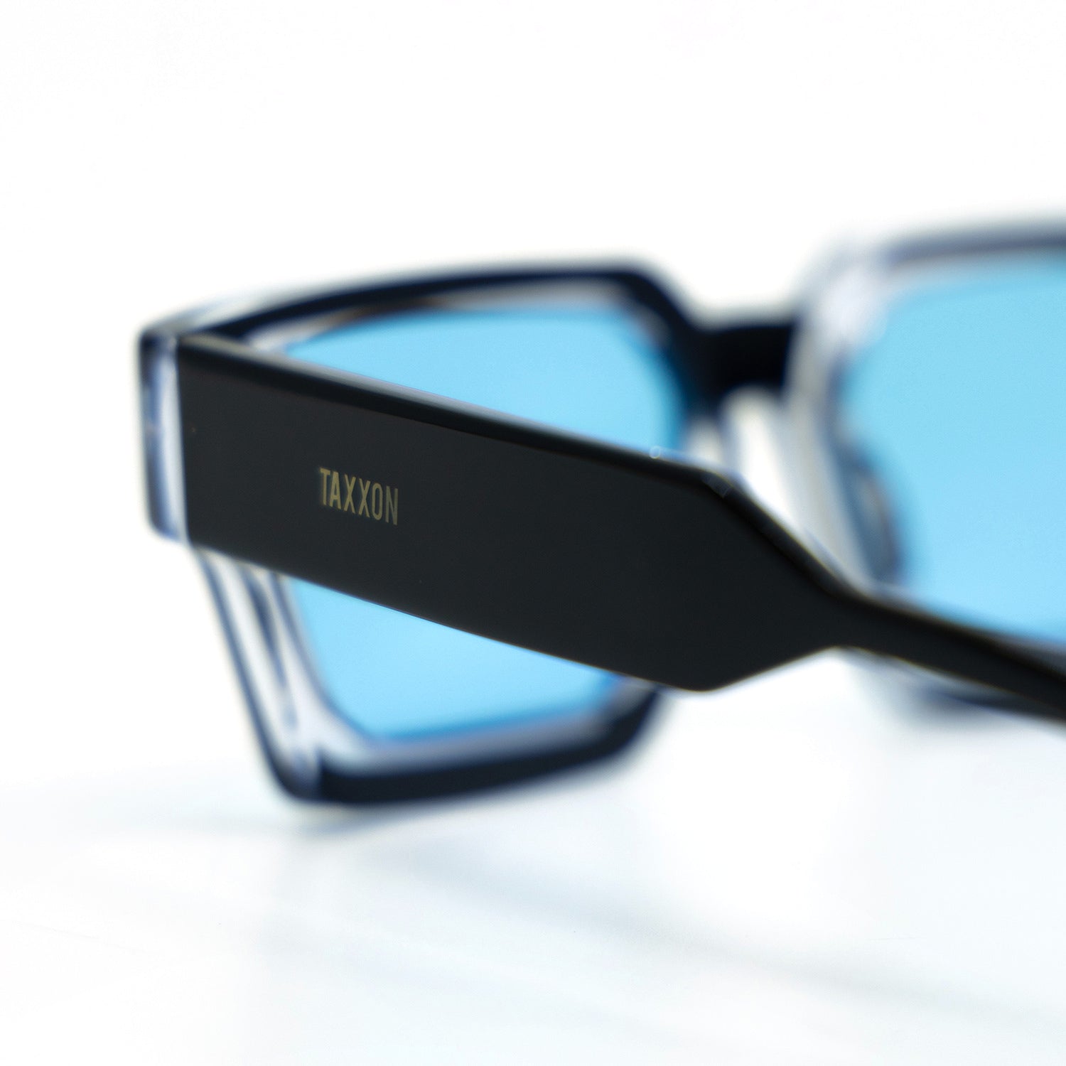 008 Sunglasses with Black Frame & Light Blue Lens