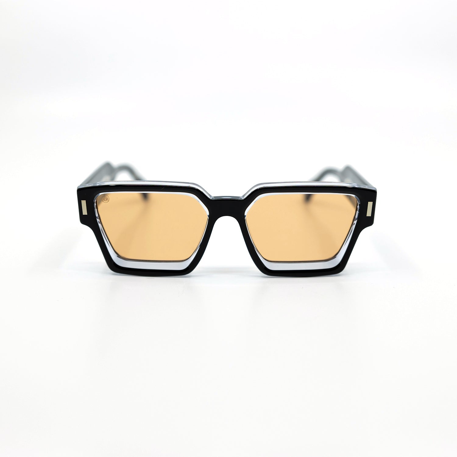 008 Sunglasses with Black Frame & Orange Lens