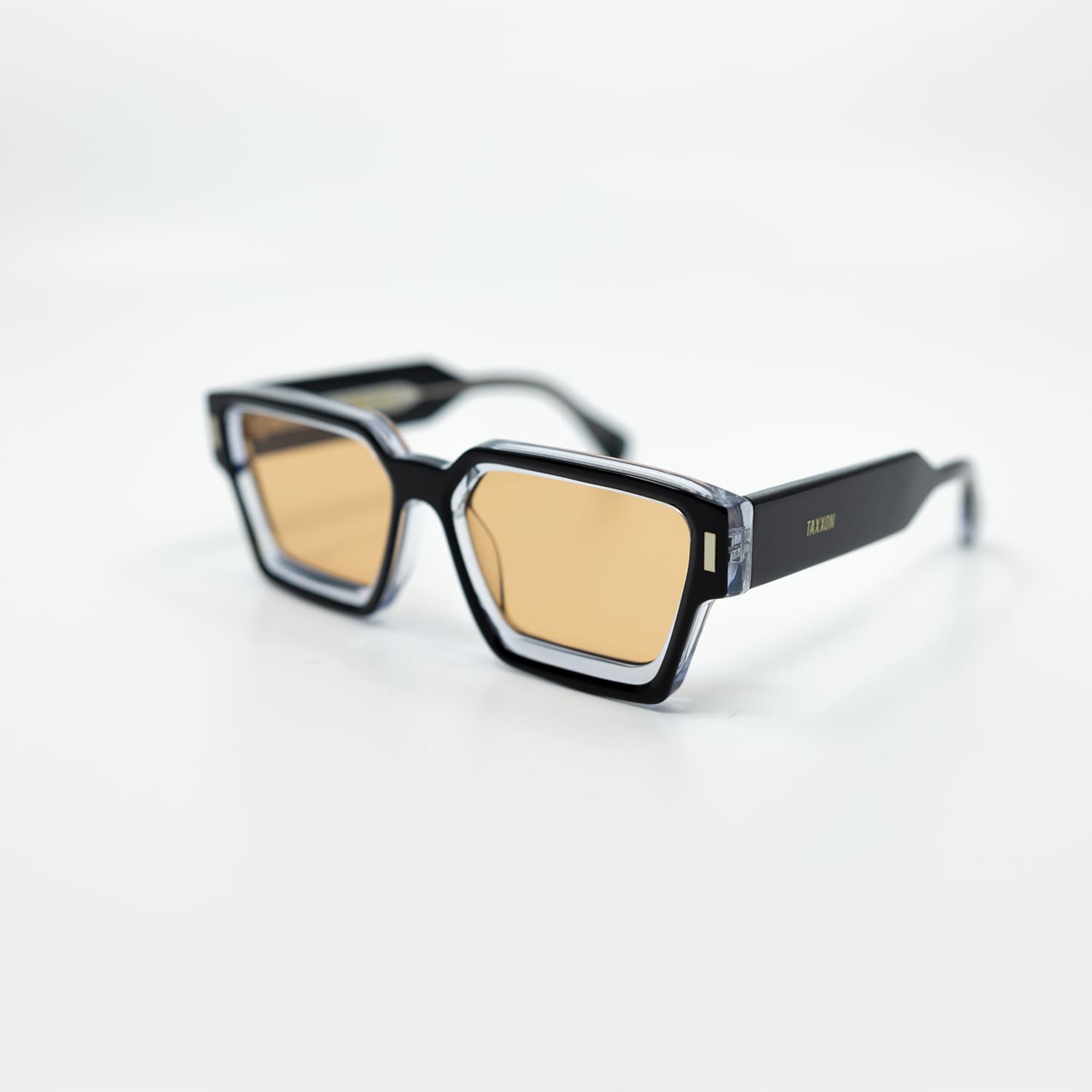 008 Sunglasses with Black Frame & Orange Lens