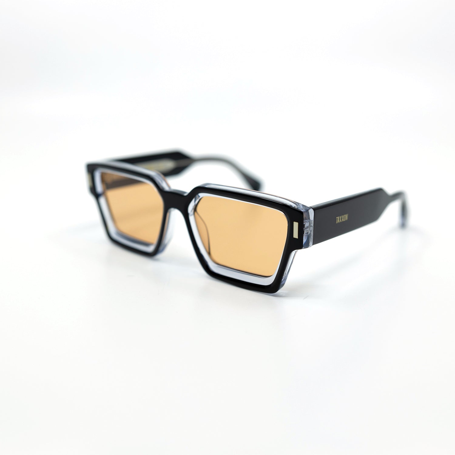 008 Sunglasses with Black Frame & Orange Lens