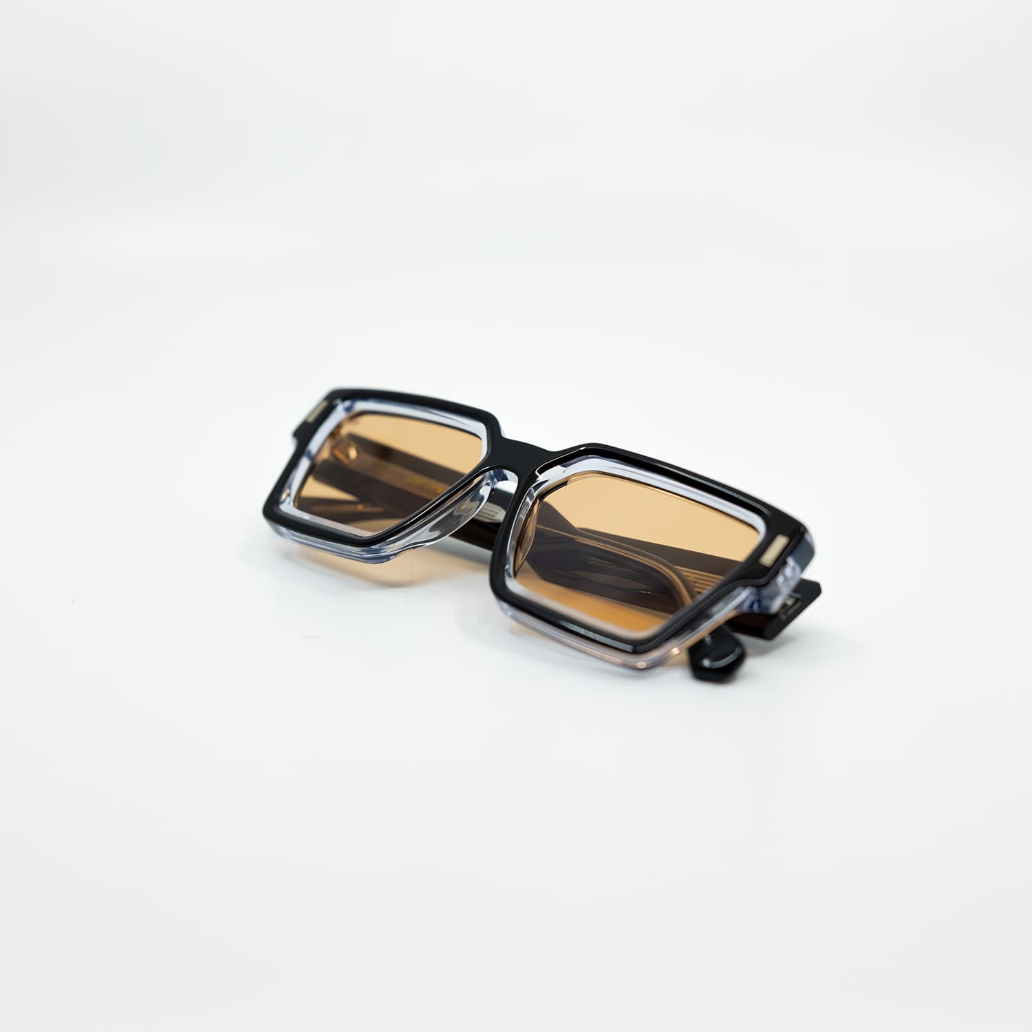 008 Sunglasses with Black Frame & Orange Lens