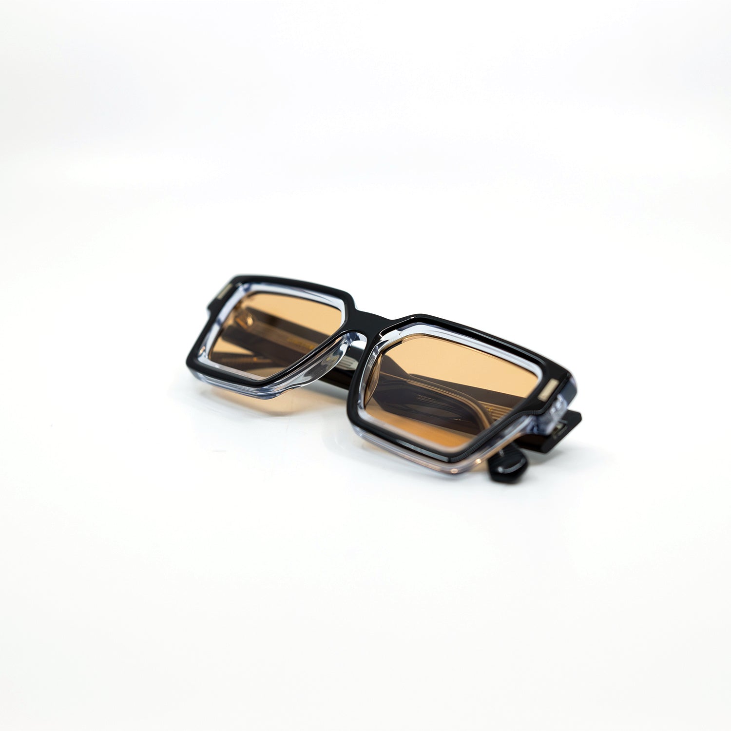 008 Sunglasses with Black Frame & Orange Lens