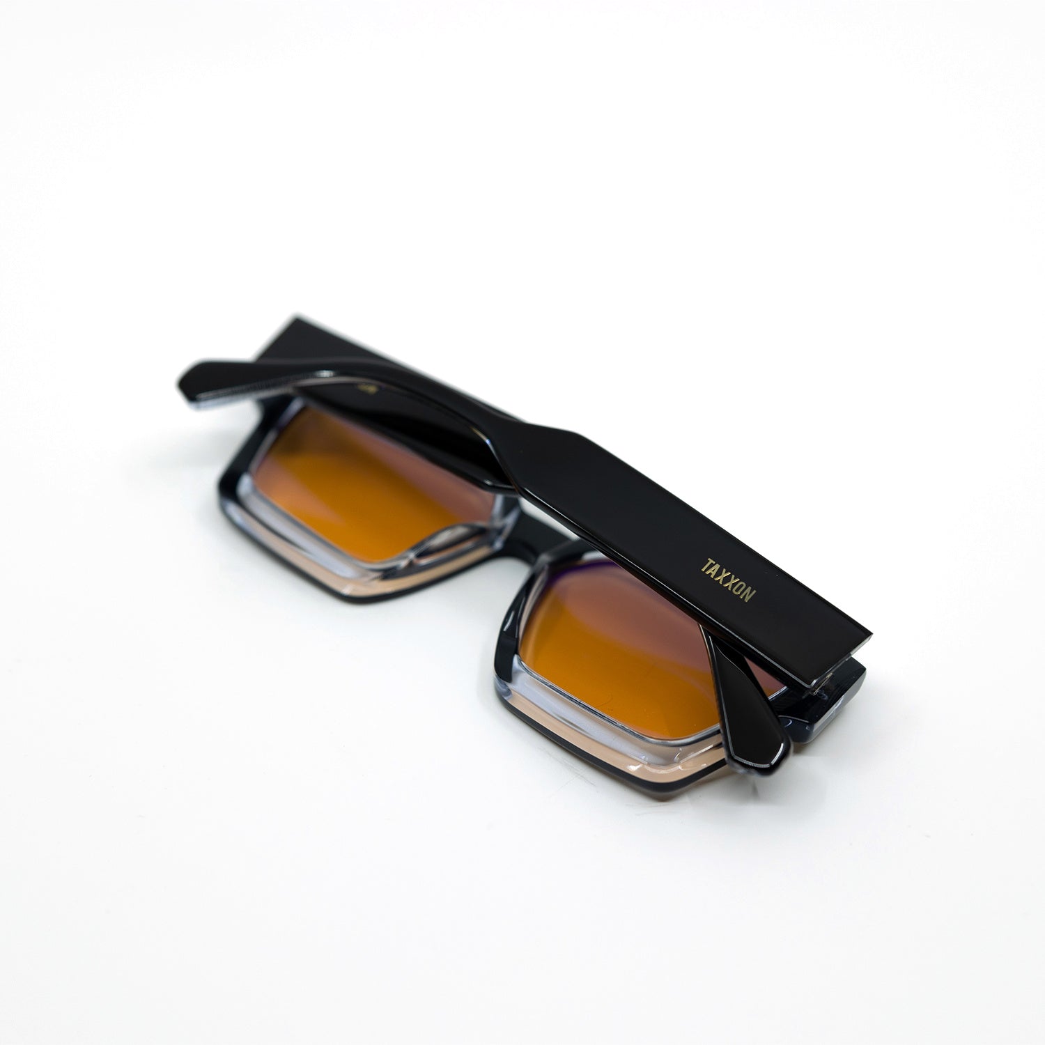 008 Sunglasses with Black Frame & Orange Lens