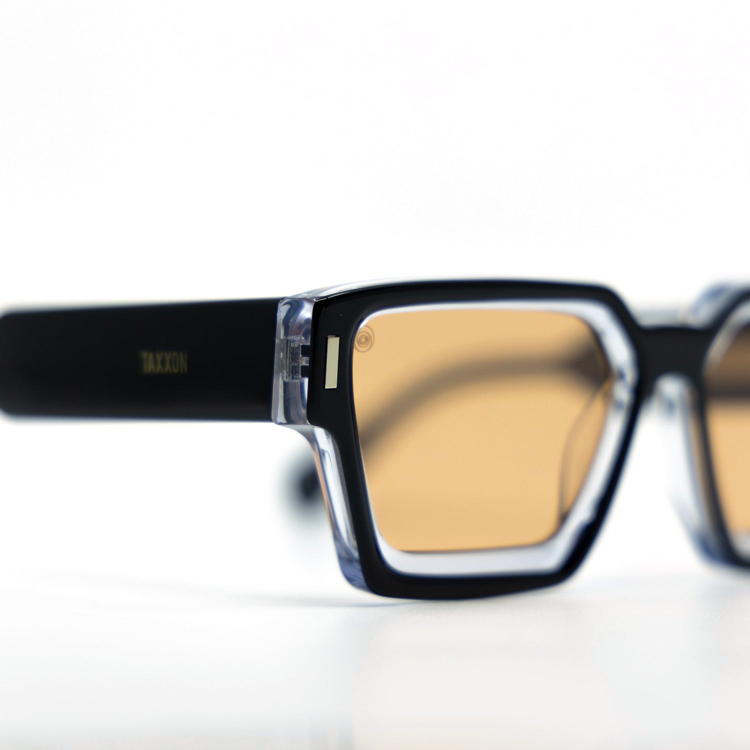 008 Sunglasses with Black Frame & Orange Lens