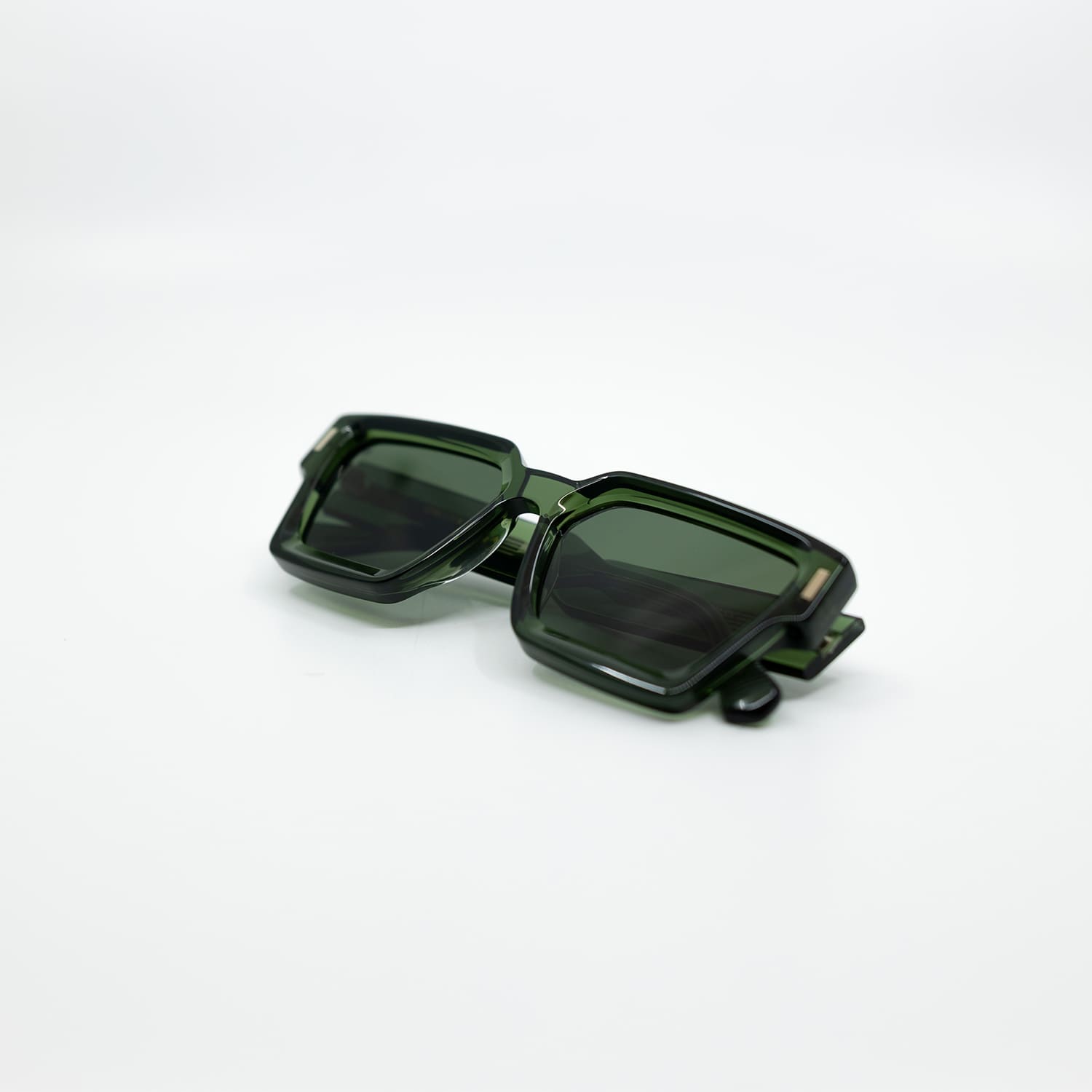 008 Sunglasses with Olive Frame & Green Lens