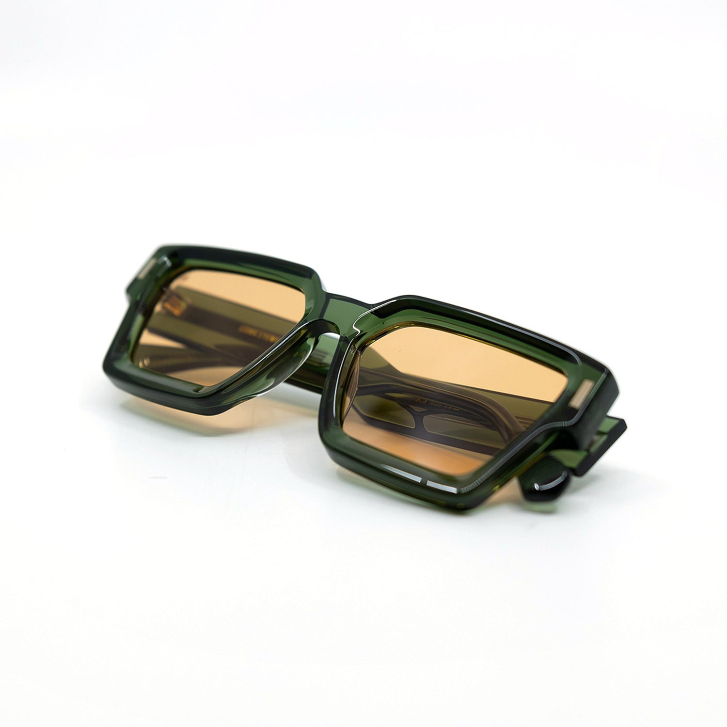 008 Sunglasses with Olive Frame & Orange Lens