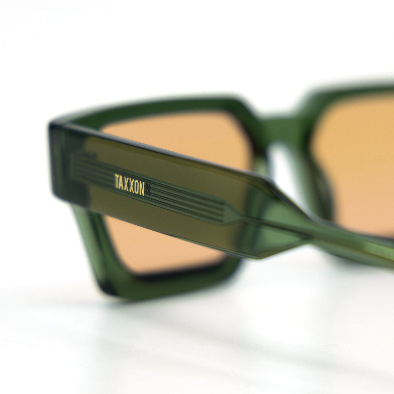 008 Sunglasses with Olive Frame & Orange Lens