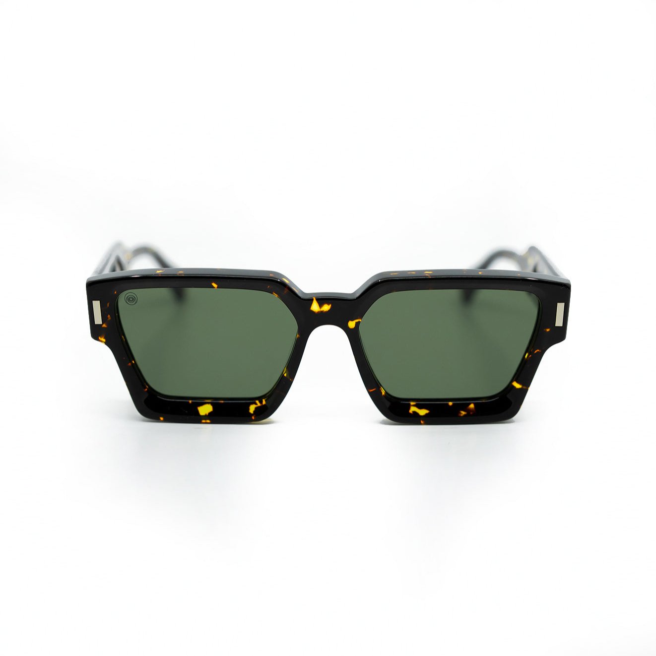 008 Sunglasses with Tortoise Frame & Green Lens