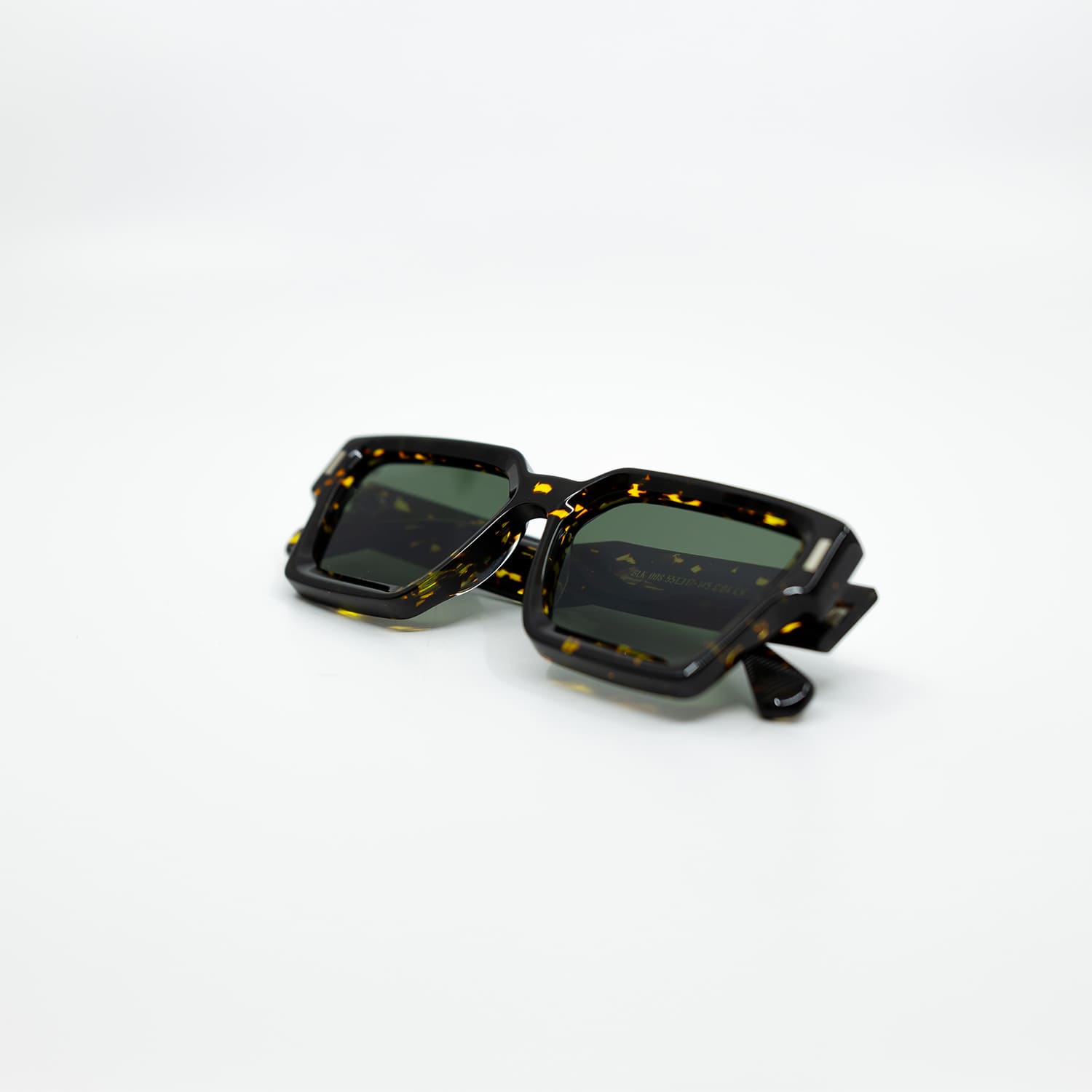 008 Sunglasses with Tortoise Frame & Green Lens