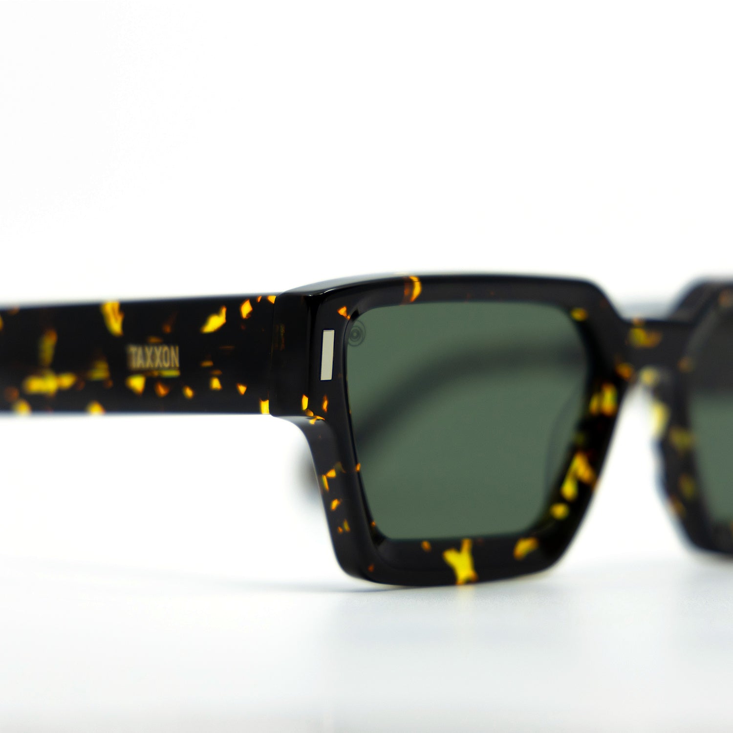 008 Sunglasses with Havana Frame & Green Lens