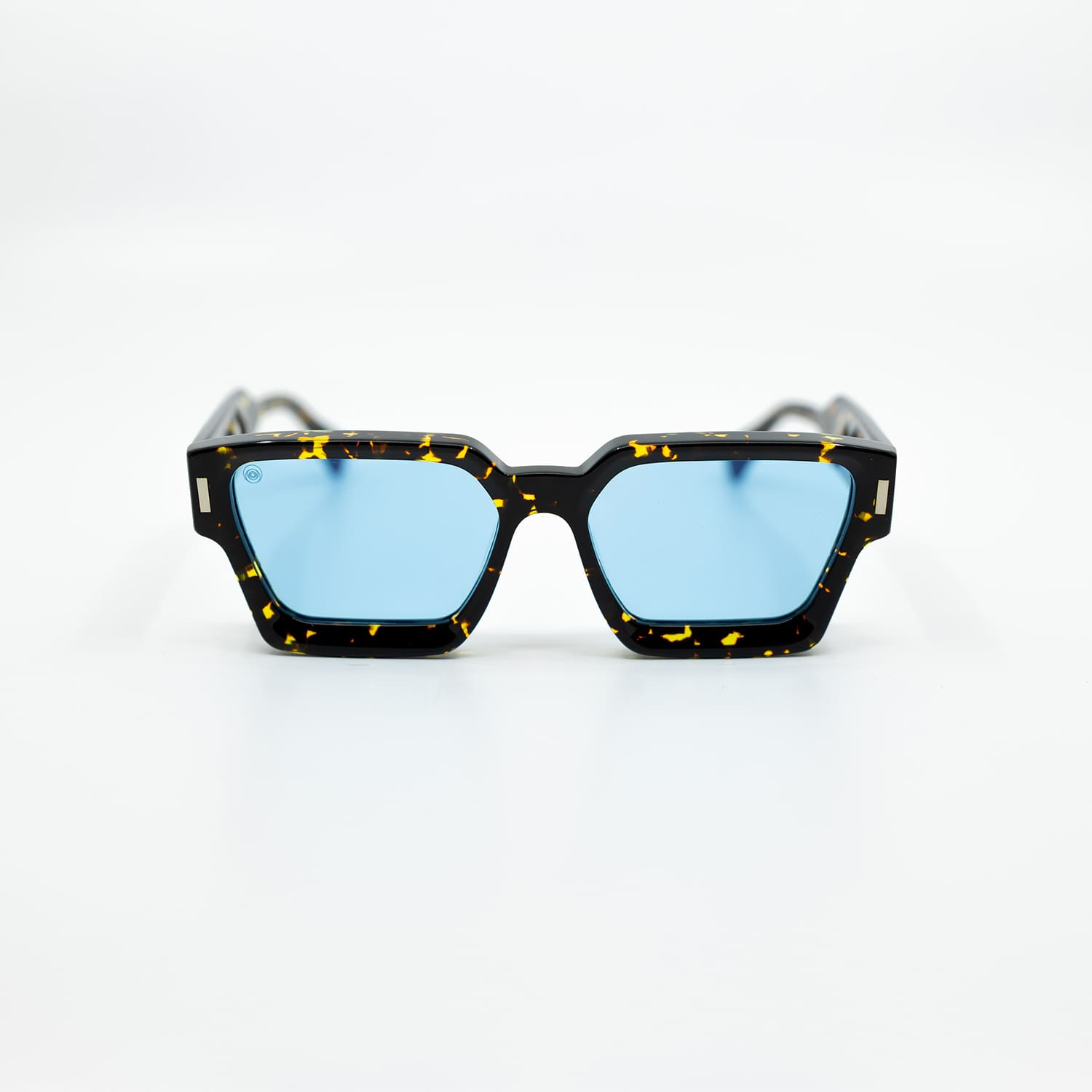 008 Sunglasses with Tortoise Frame & Light Blue Lens