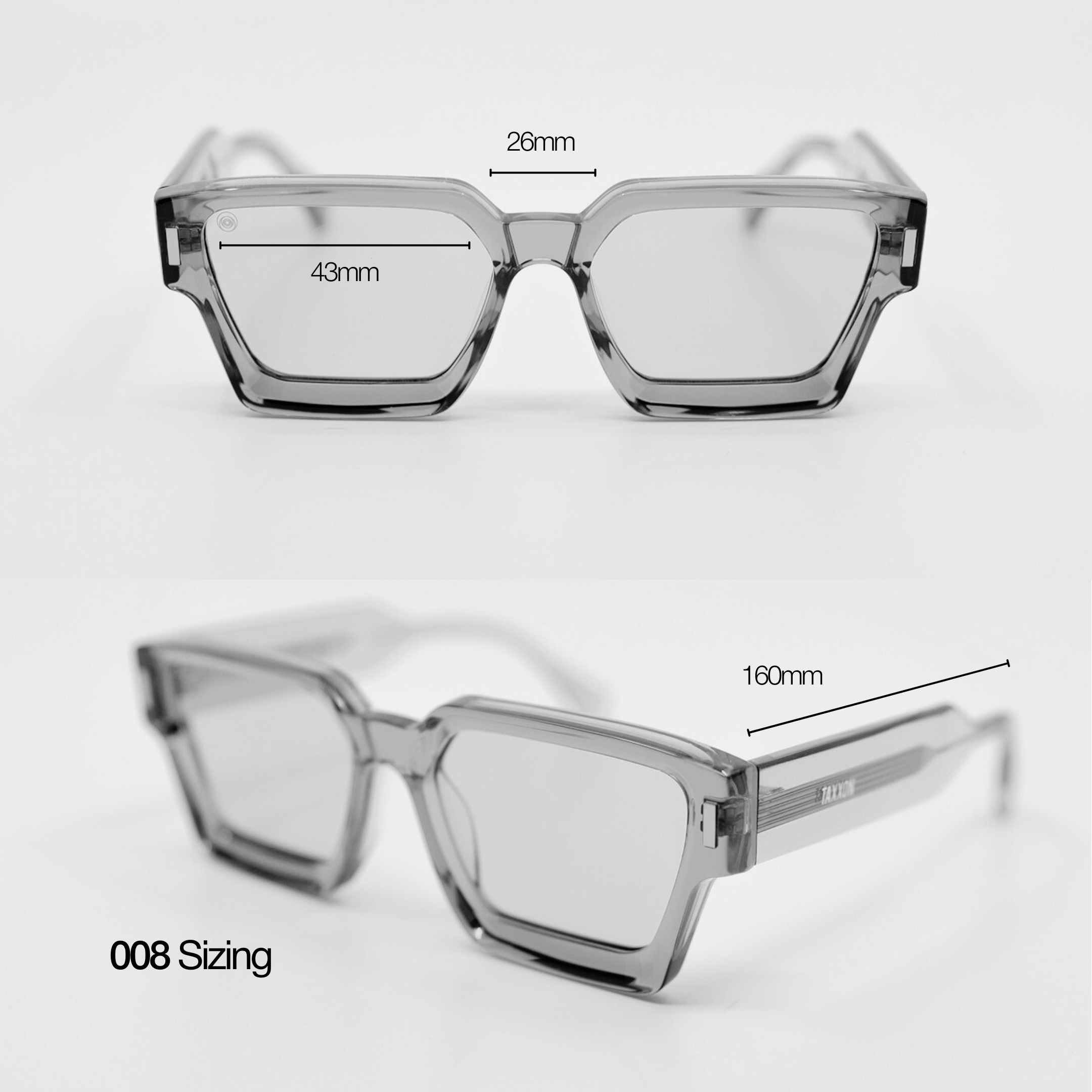 008 Sunglasses with Black Frame & Green Lens