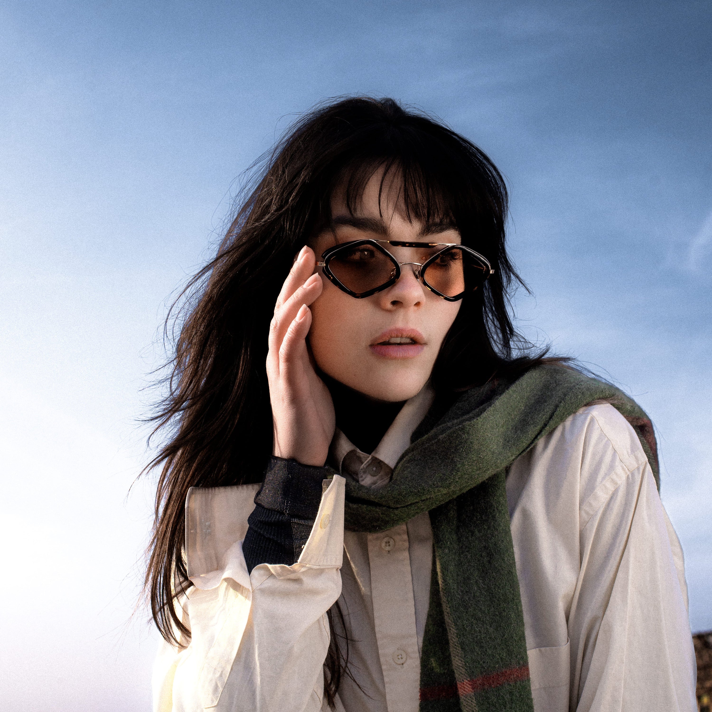 Milo Sunglasses with Havana Frame & Orange Lens