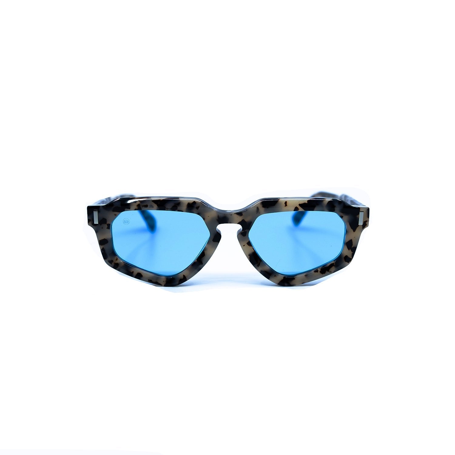 Avitio Sunglasses with Cream Frame & Light Blue Lens