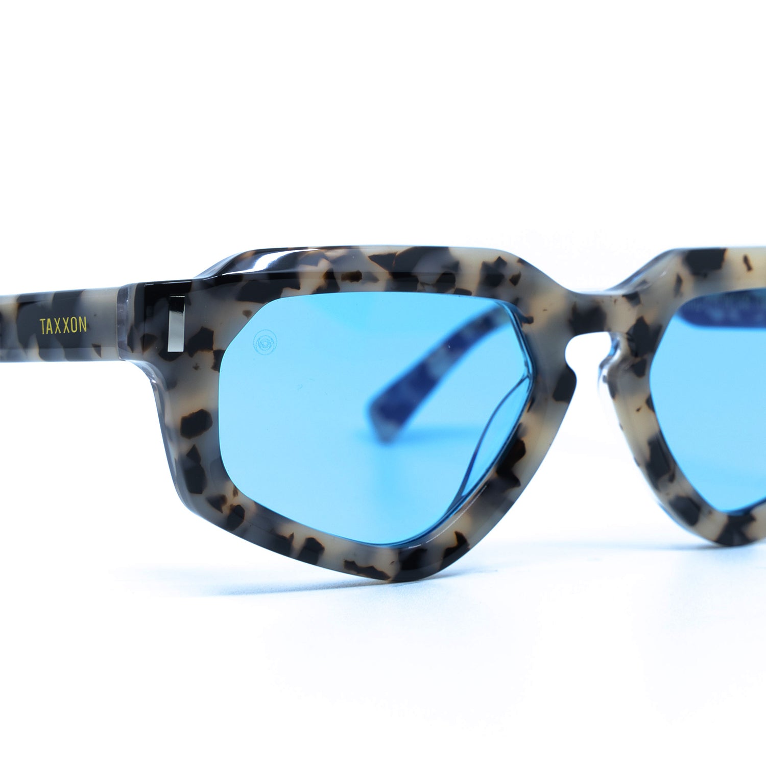 Avitio Sunglasses with Cream Frame & Light Blue Lens