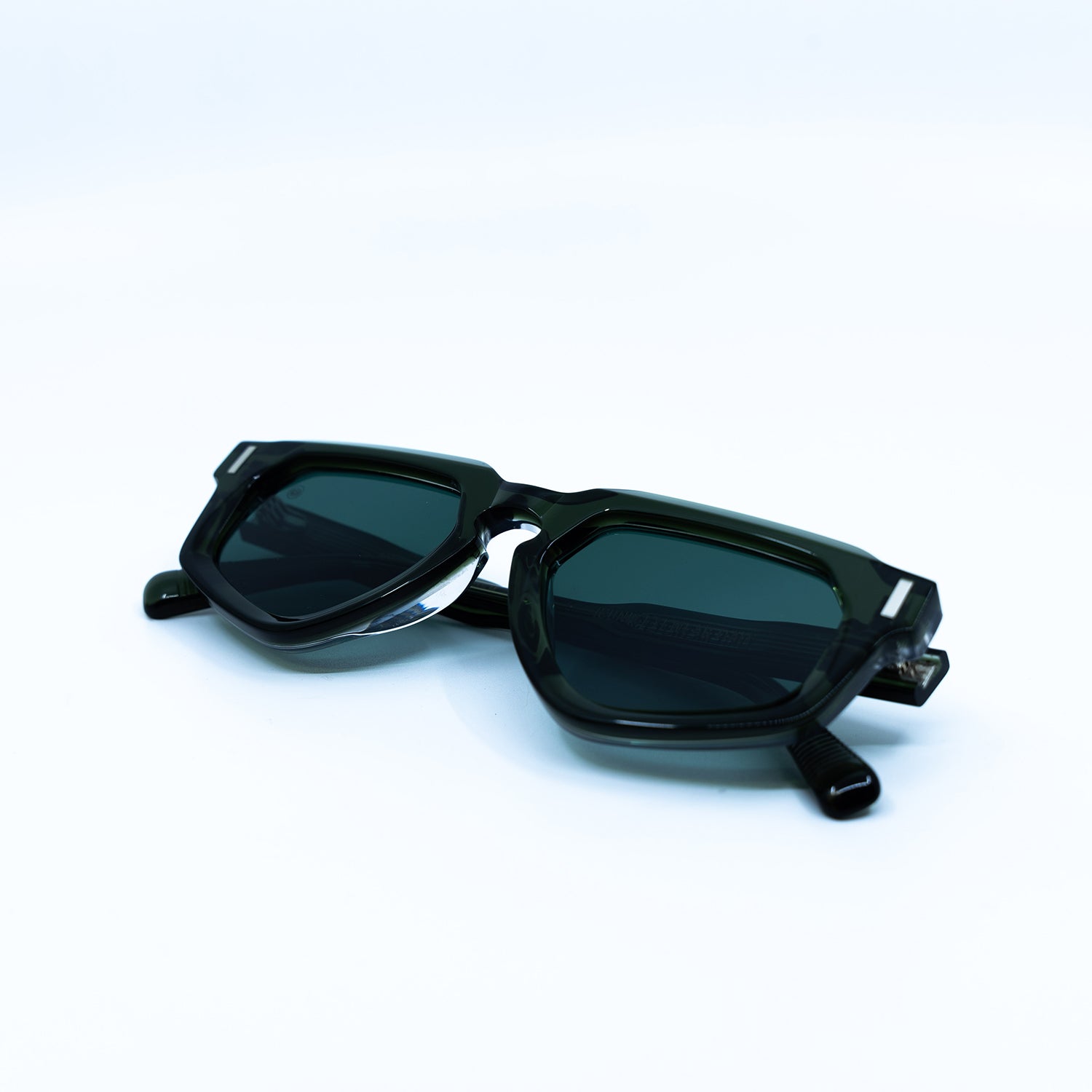 Avitio Sunglasses with Olive Frame & Green Lens