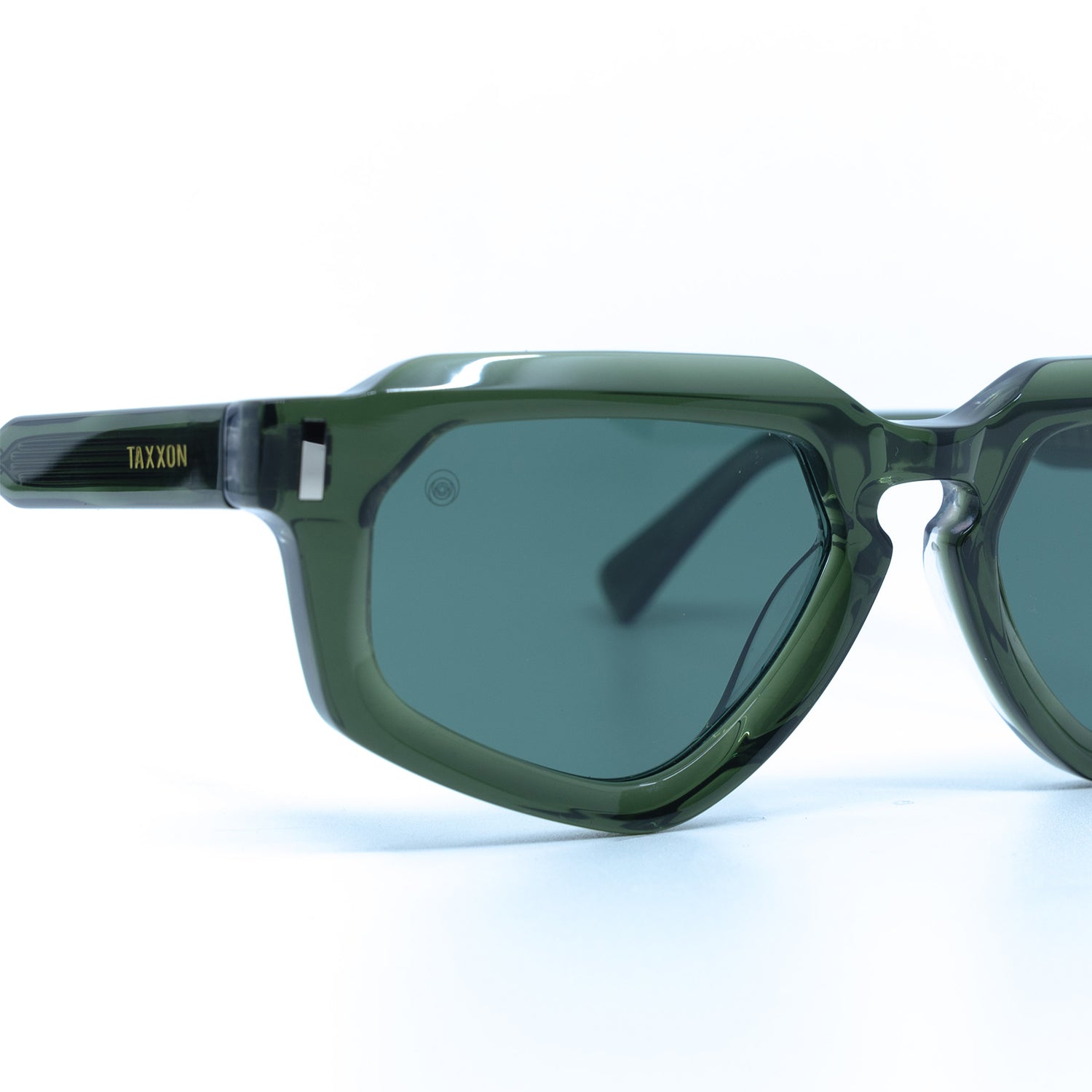 Avitio Sunglasses with Olive Frame & Green Lens