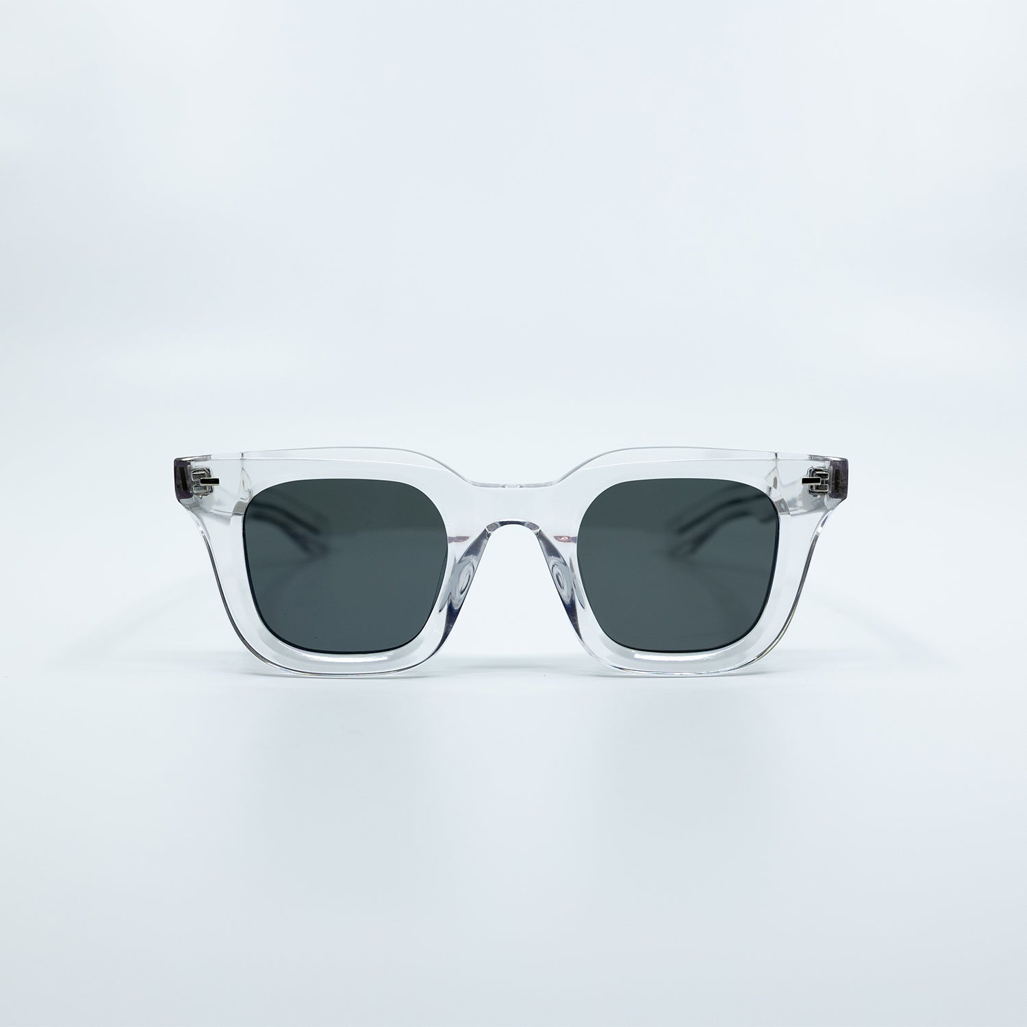 Zid Sunglasses with Clear Frame & Black Lens