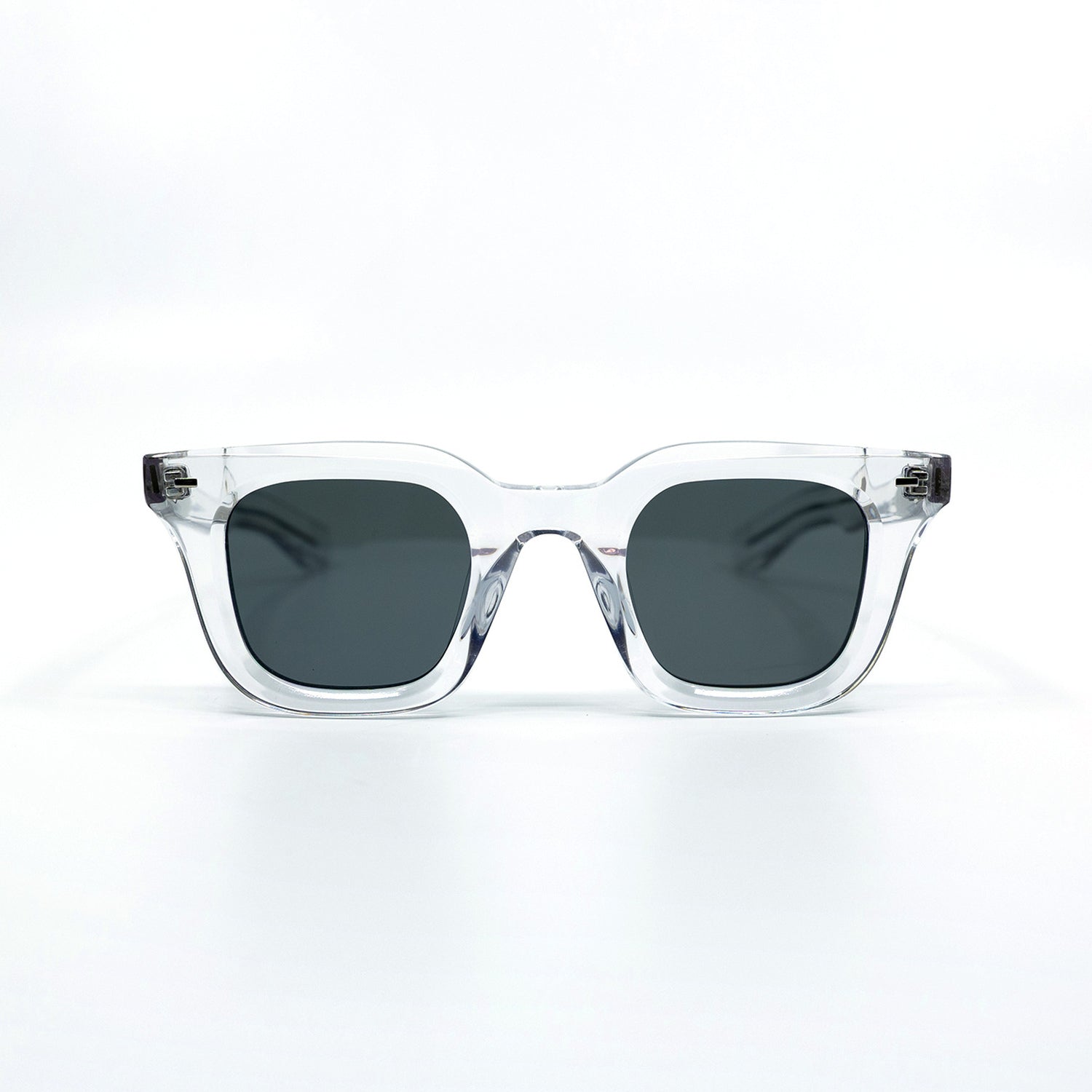 Zid Sunglasses with Clear Frame & Black Lens