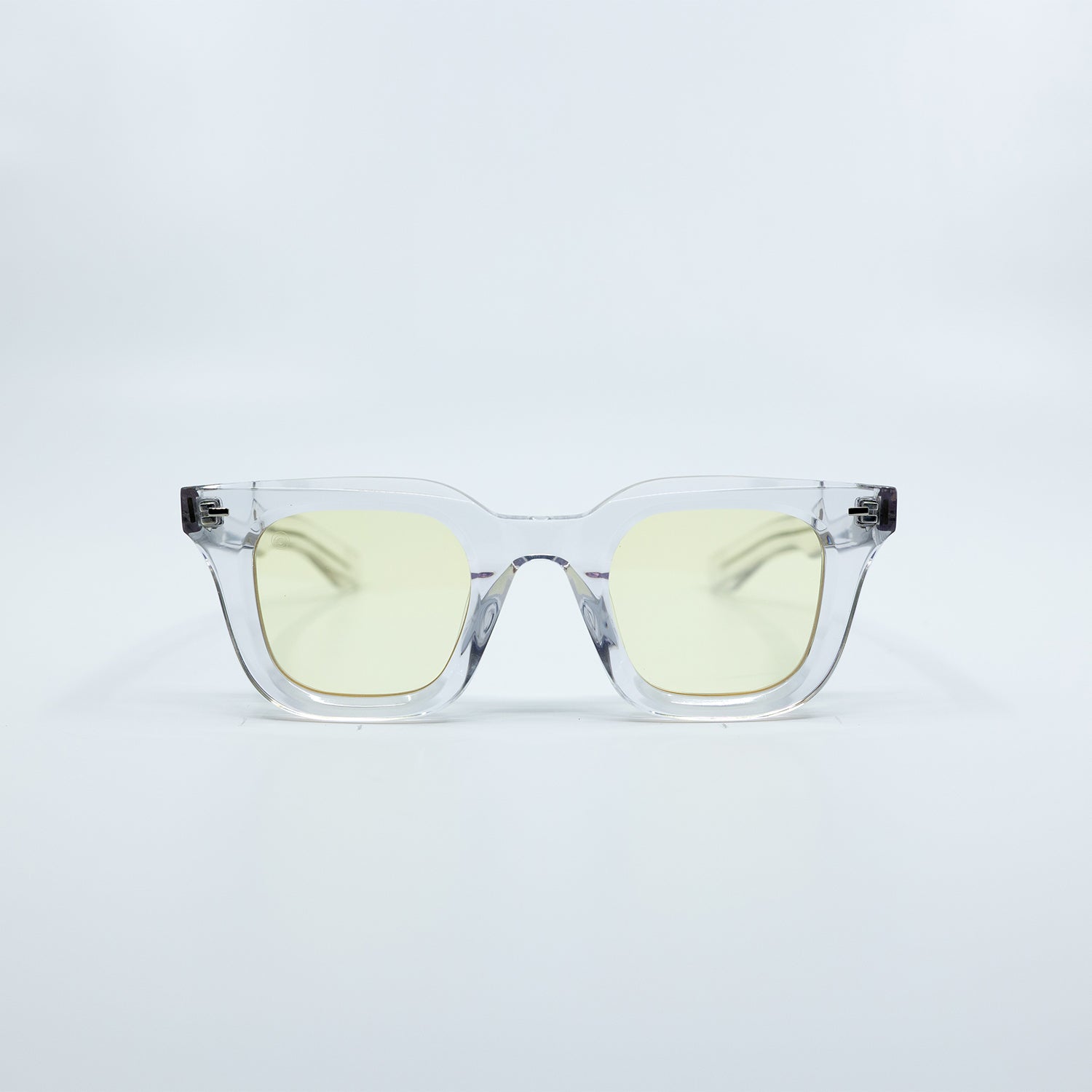 Zid Sunglasses with Clear Frame & Yellow Lens