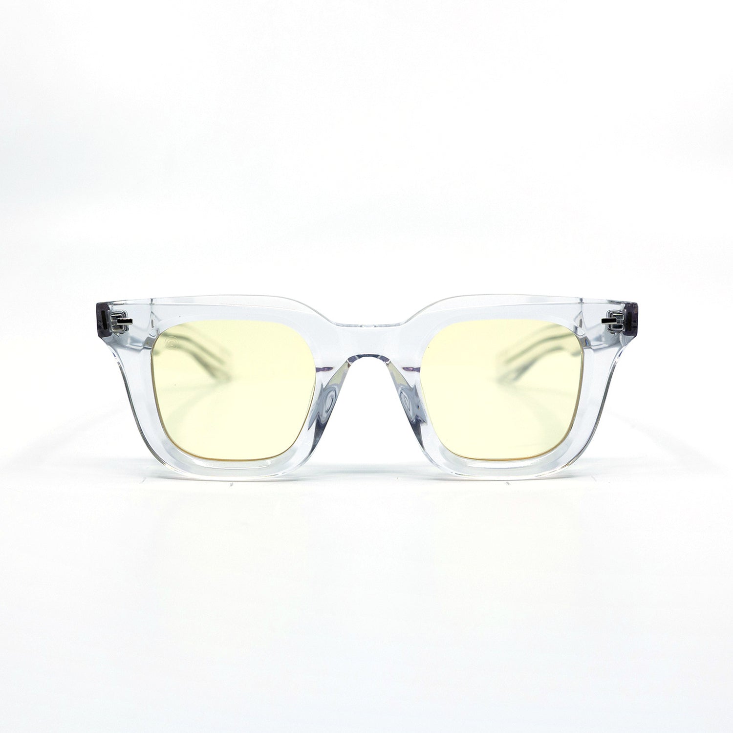 Zid Sunglasses with Clear Frame & Yellow Lens