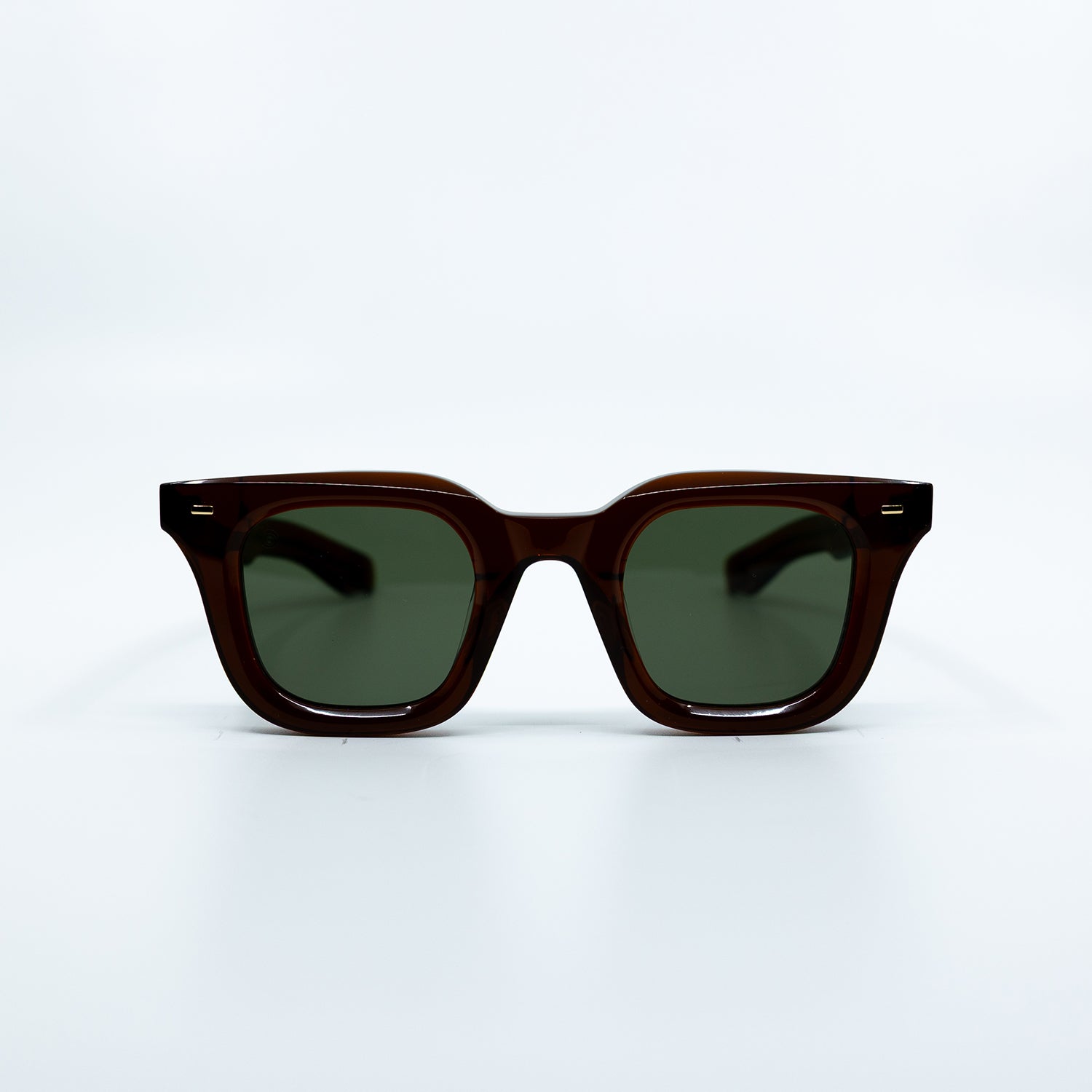 Zid Sunglasses with Brown Frame & Green Lens