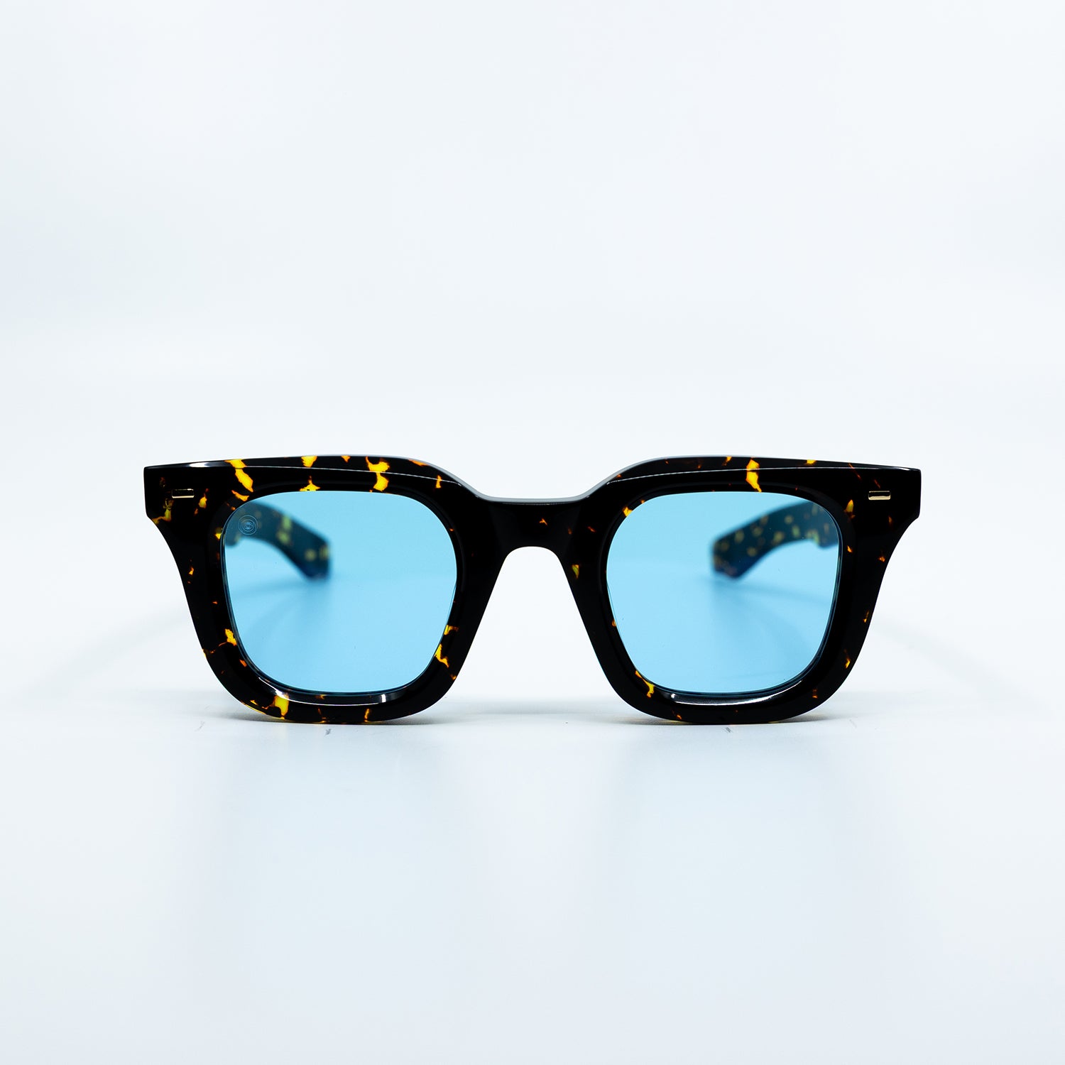 Zid Sunglasses with Tortoise Frame & Light Blue Lens