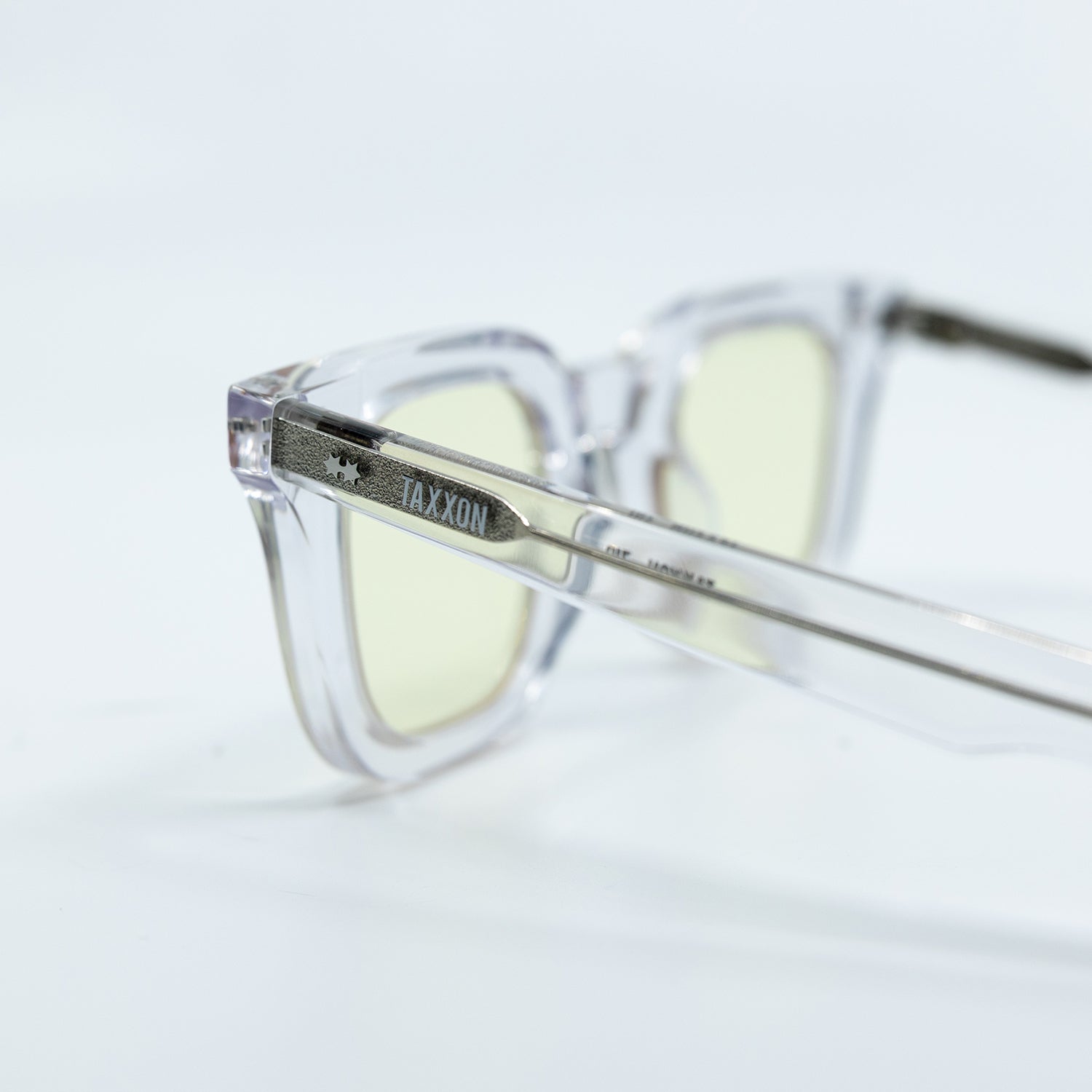 Zid Sunglasses with Clear Frame & Yellow Lens