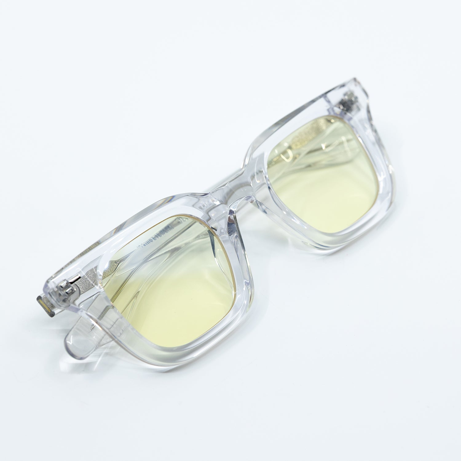 Zid Sunglasses with Clear Frame & Yellow Lens