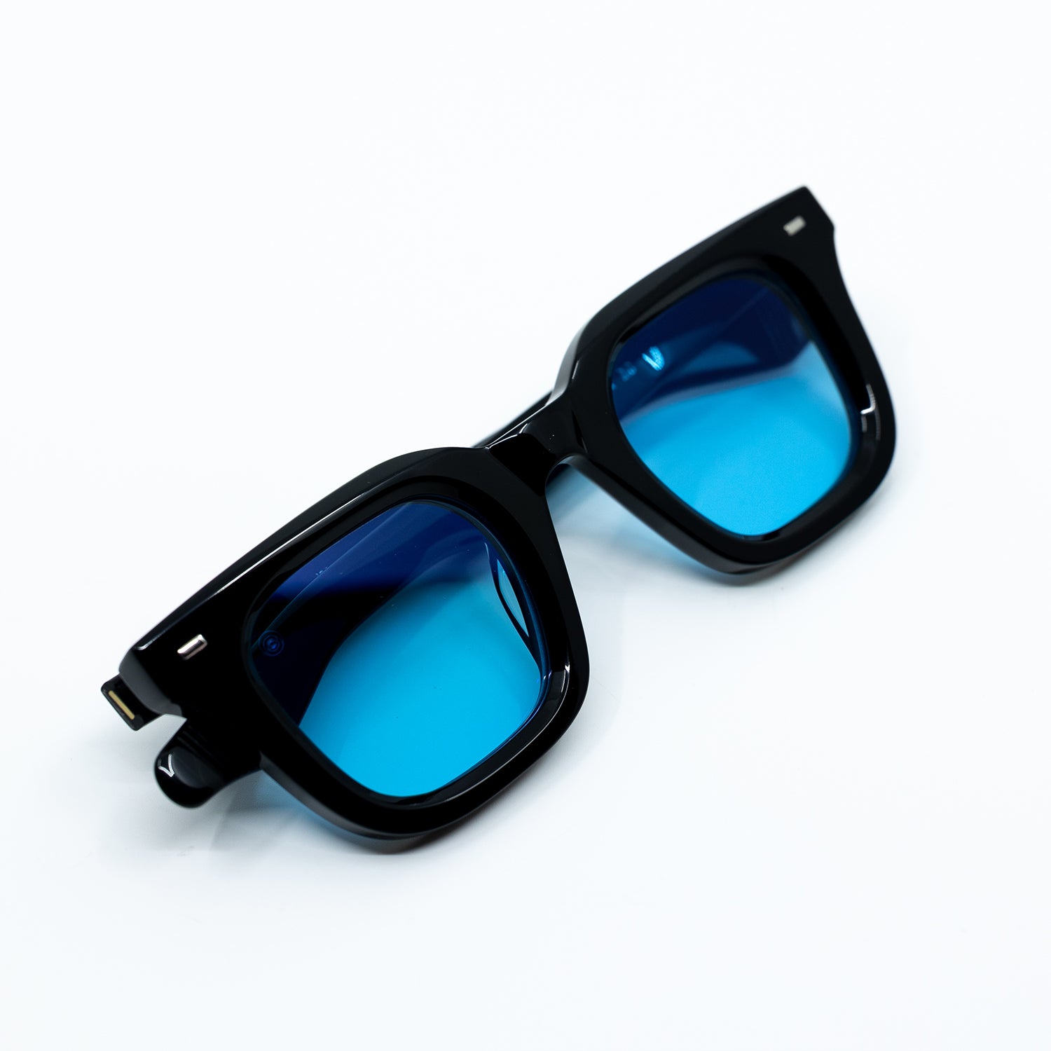 Zid Sunglasses with Black Frame & Light Blue Lens