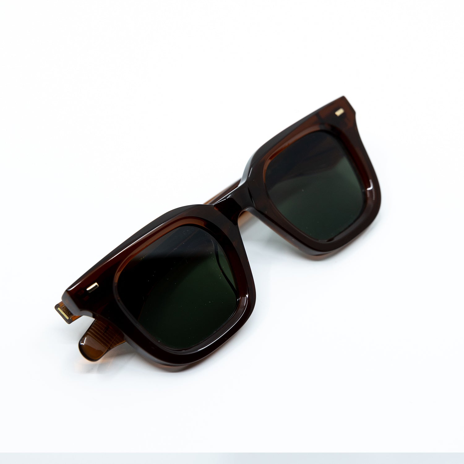 Zid Sunglasses with Brown Frame & Green Lens