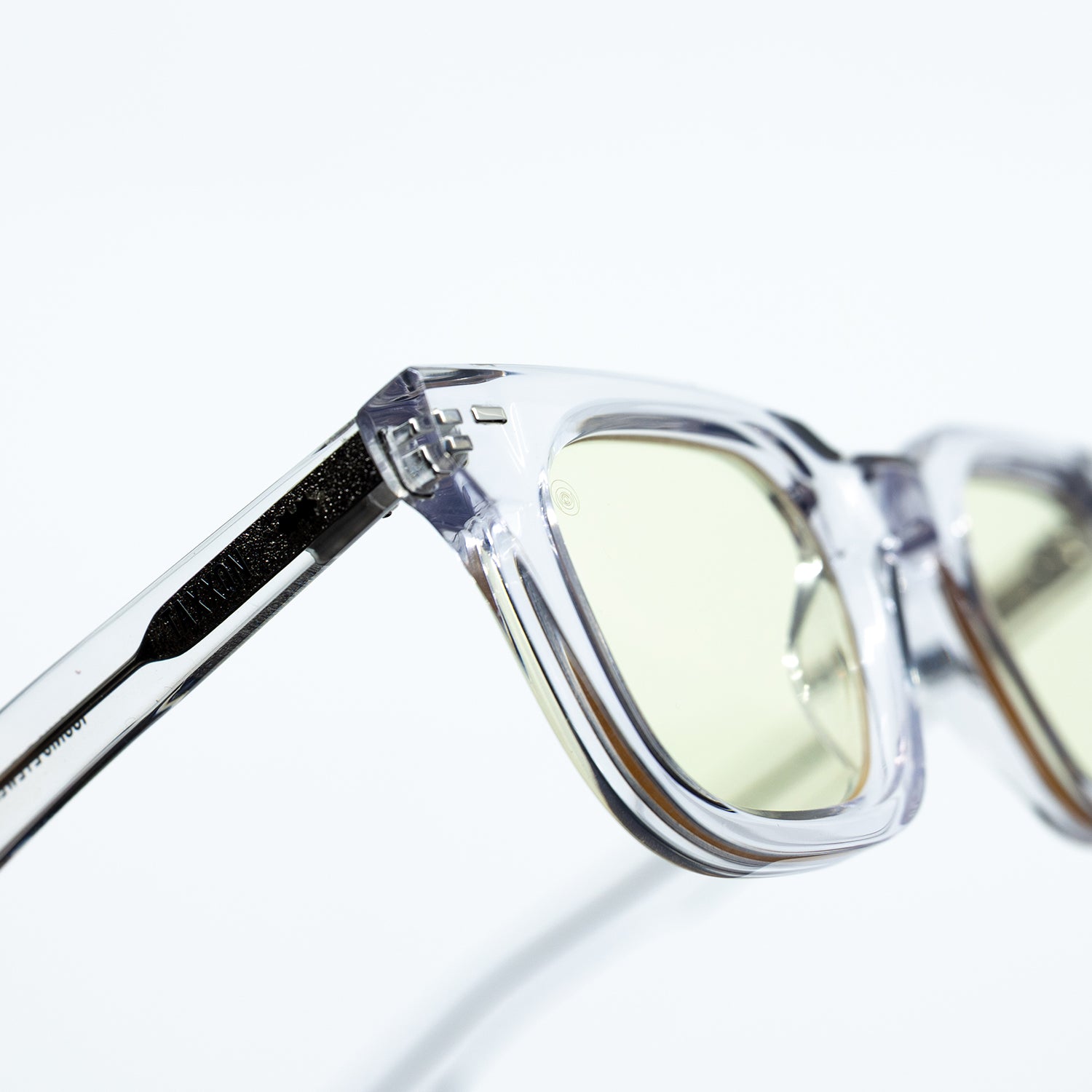 Zid Sunglasses with Clear Frame & Yellow Lens
