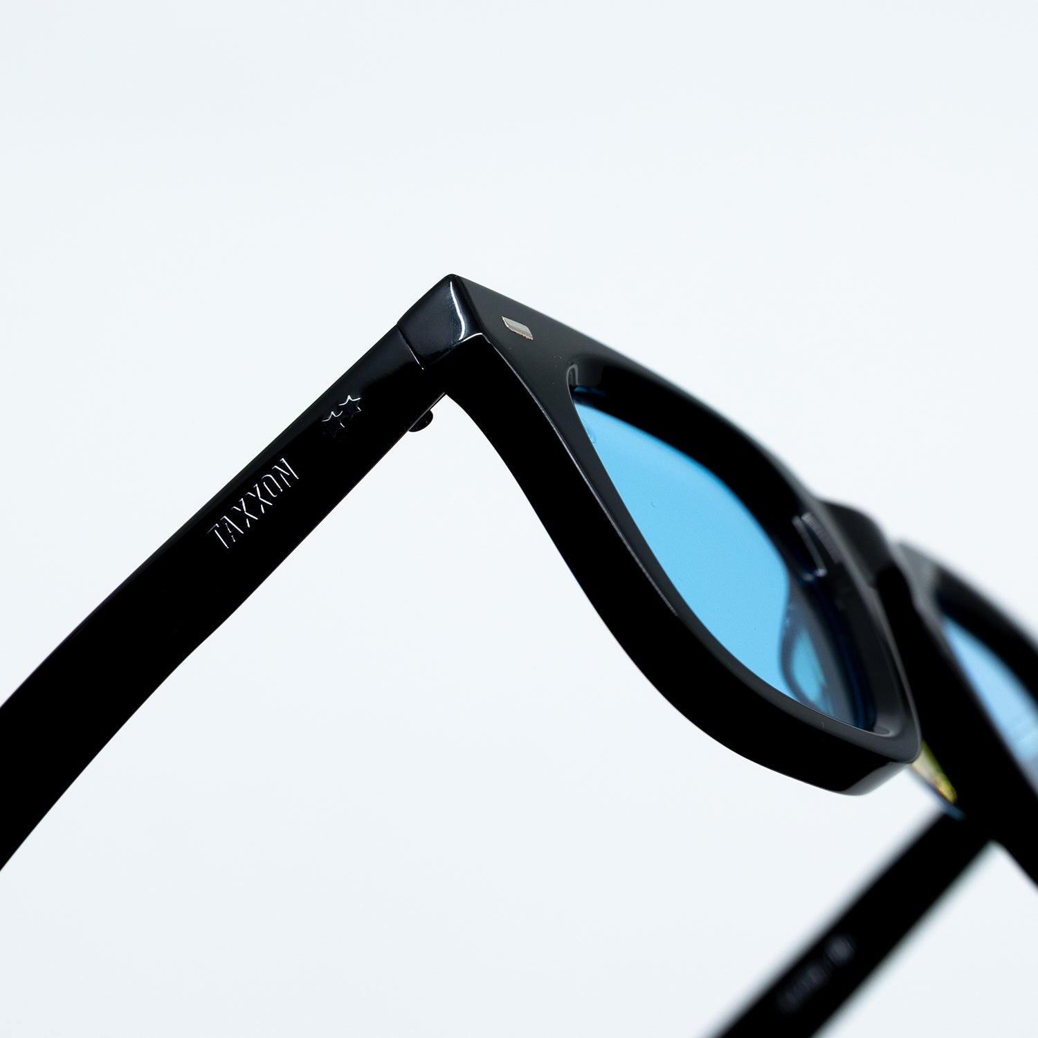 Zid Sunglasses with Black Frame & Light Blue Lens