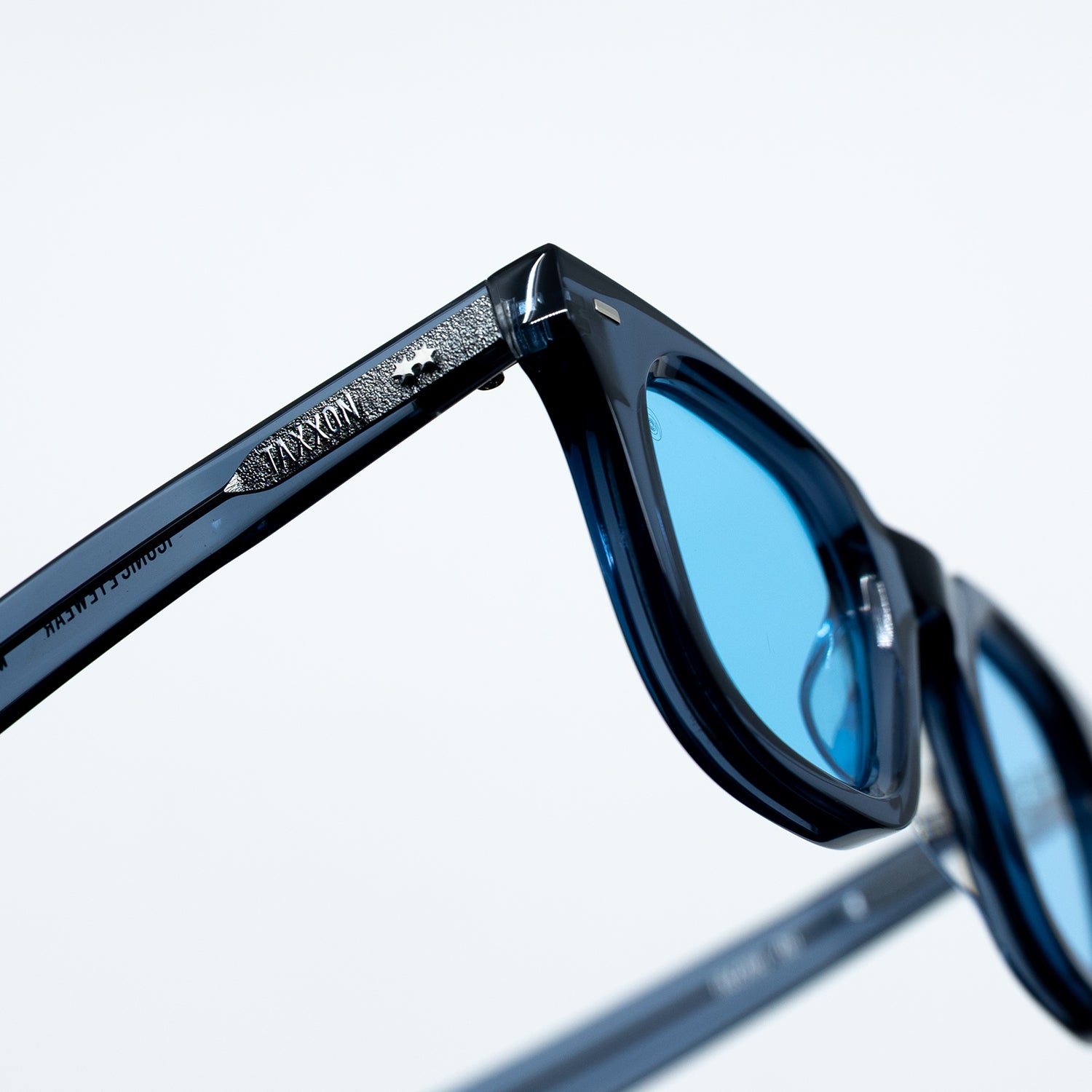 Zid Sunglasses with Onyx Frame & Light Blue Lens