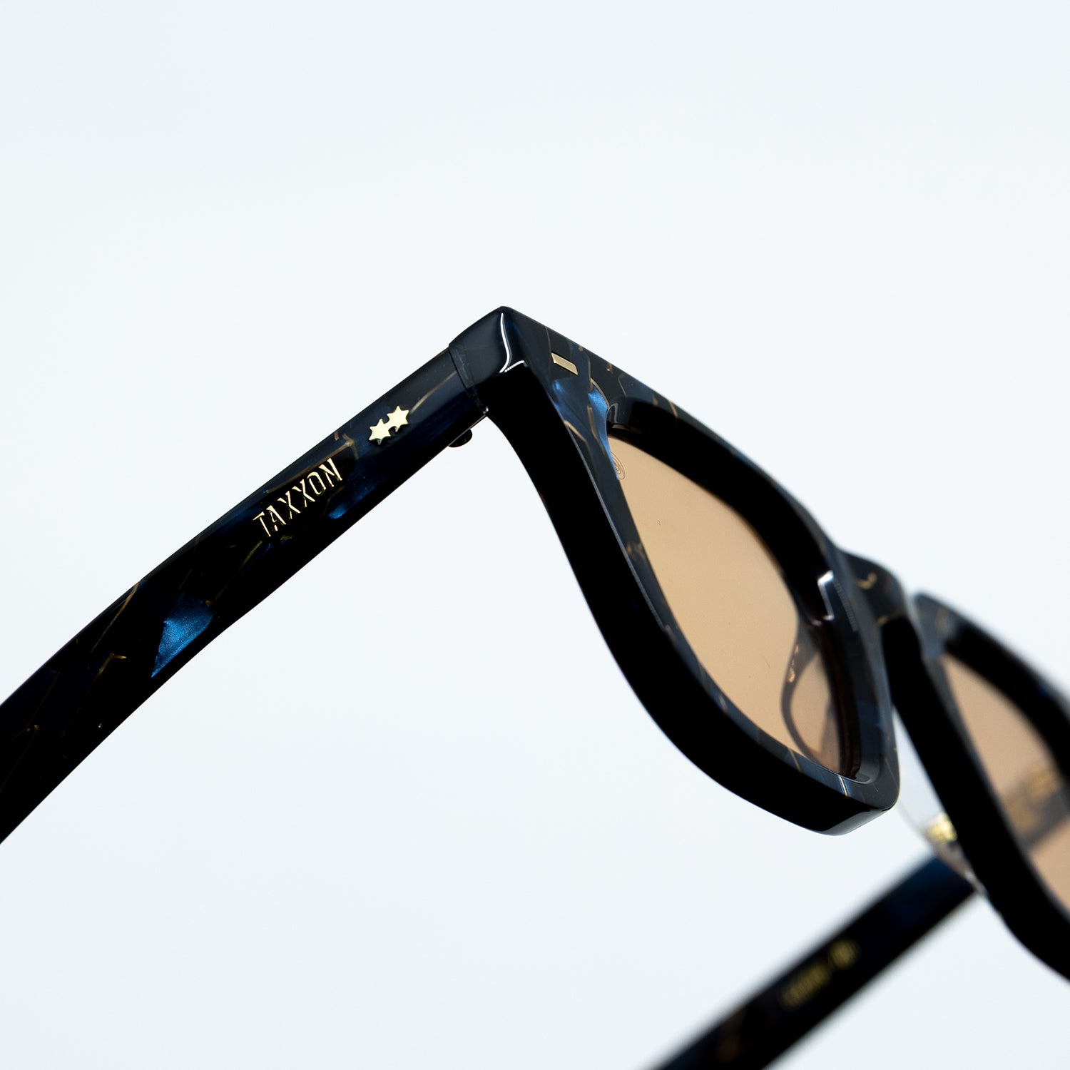 Zid Sunglasses with Azurite Frame & Orange Lens