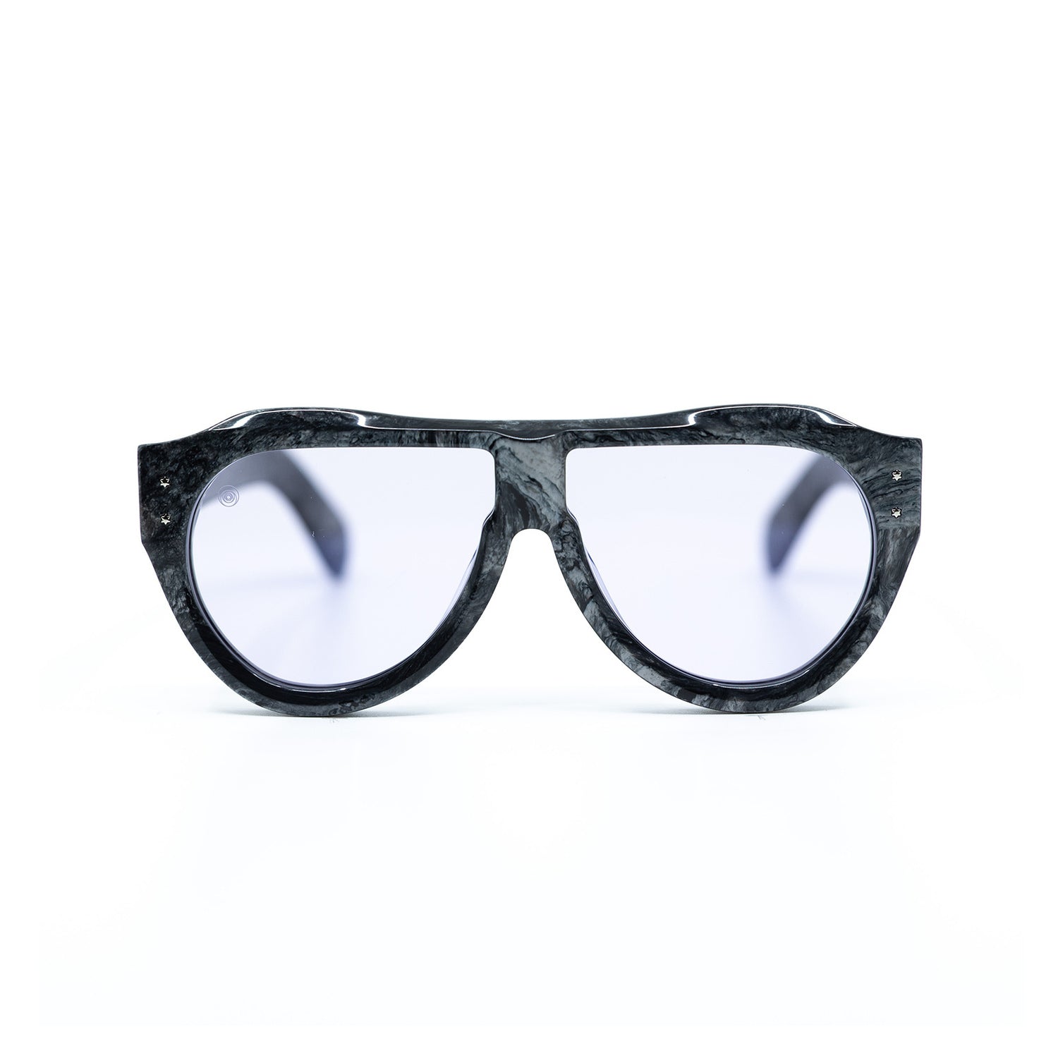 Otto Sunglasses with Marble Frame & Purple Lens | Taxxon X Cruzada Special Edition