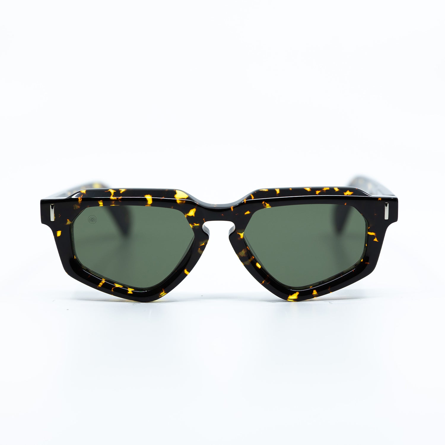 Avitio Sunglasses with Tortoise Frame & Green Lens